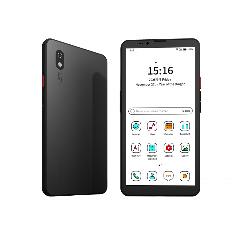 Android 14 Hibreak pro Color 6'' E ink Eye-Friendly Smartphone with 4G&5G connection