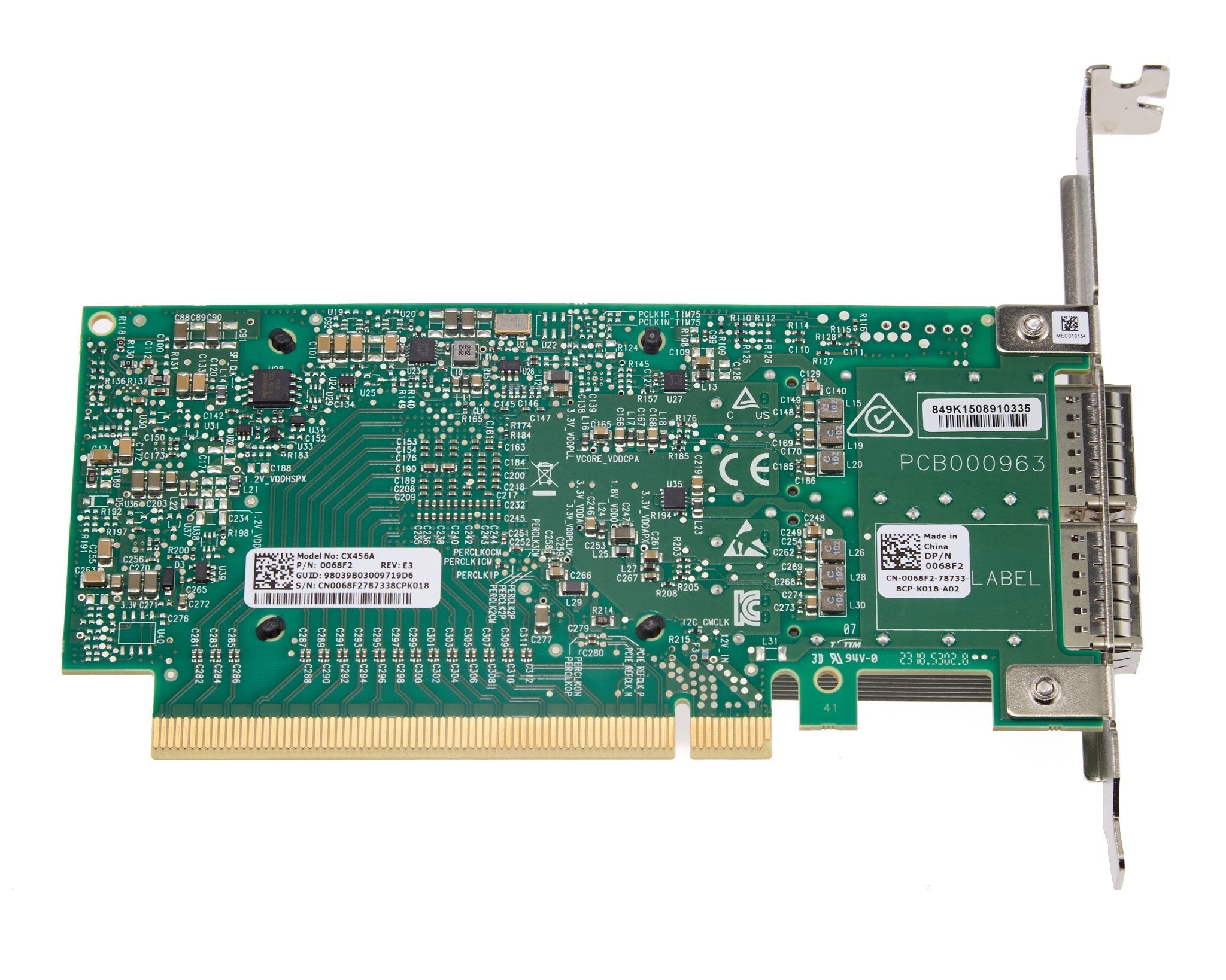 Dell Mellanox CX456A ConnectX-4 Dual Port 100GB QSFP Full Height
