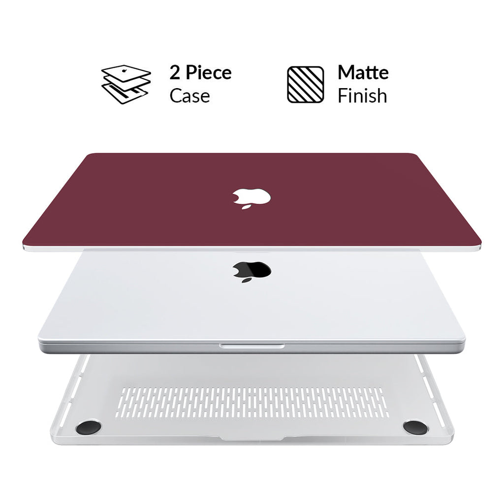 Burgundy 1990 MacBook Case