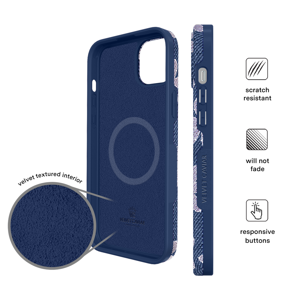Denim Daisy iPhone Case