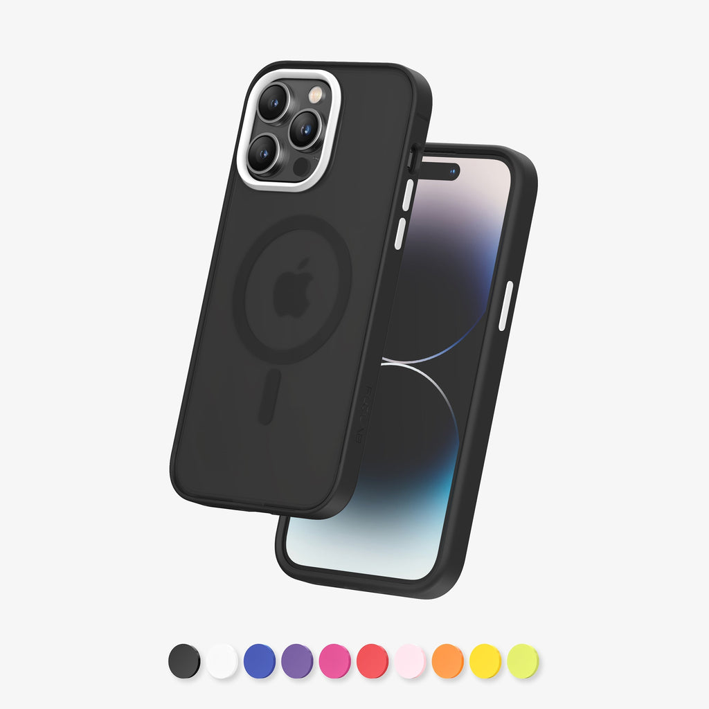 FLOLAB Surtect Tri-Fusion MagSafe Compatible Case – iPhone 14 Series (Stealth Black Frost)