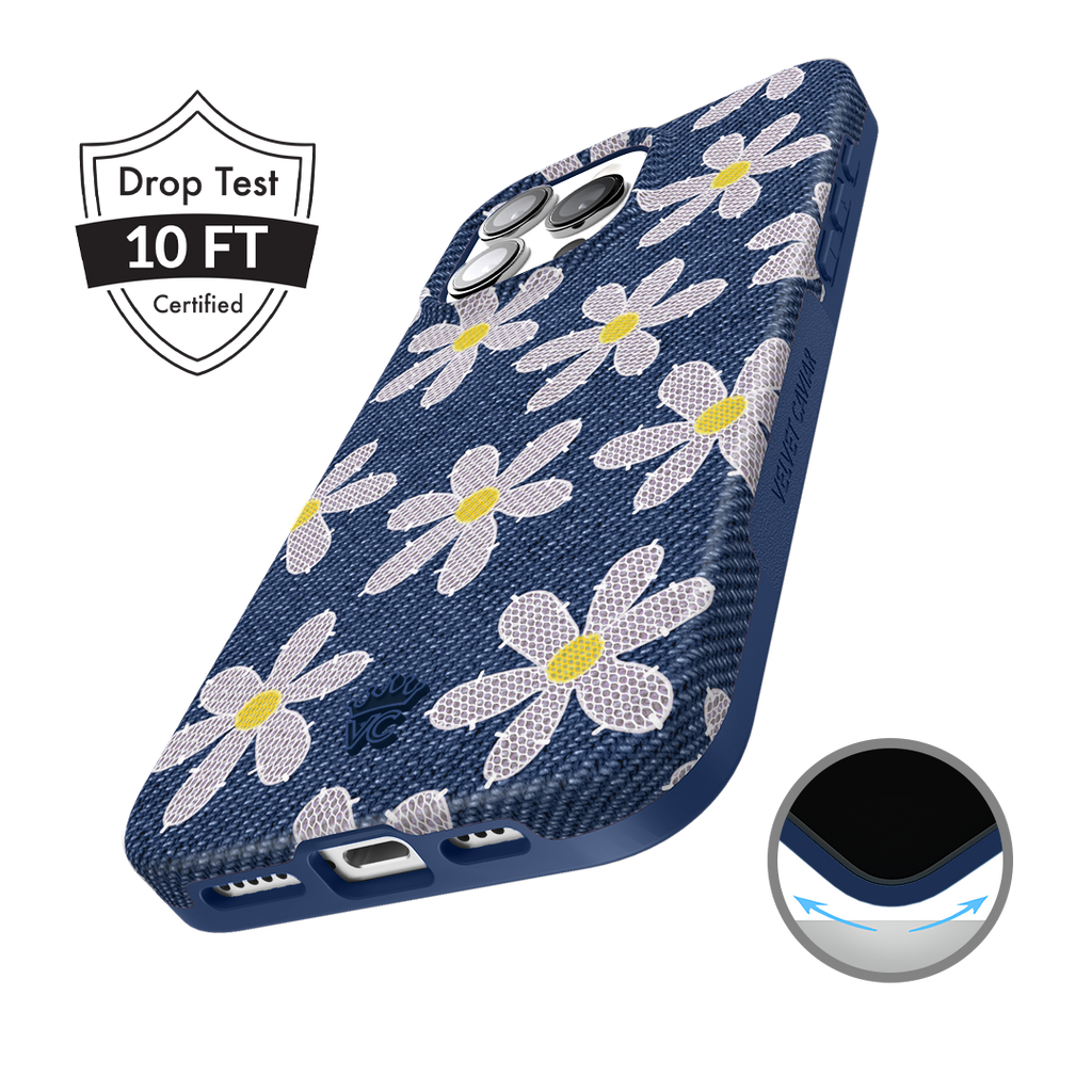 Denim Daisy iPhone Case