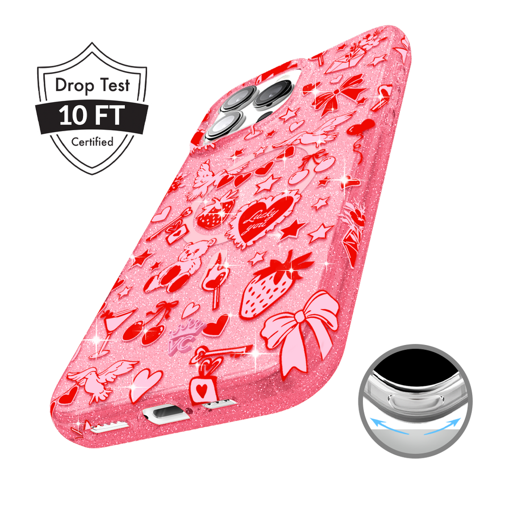 Be Mine Glitter iPhone Case