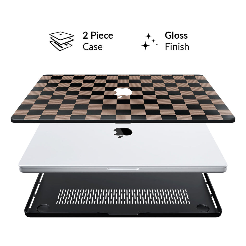 Mocha Vibe Check MacBook Case