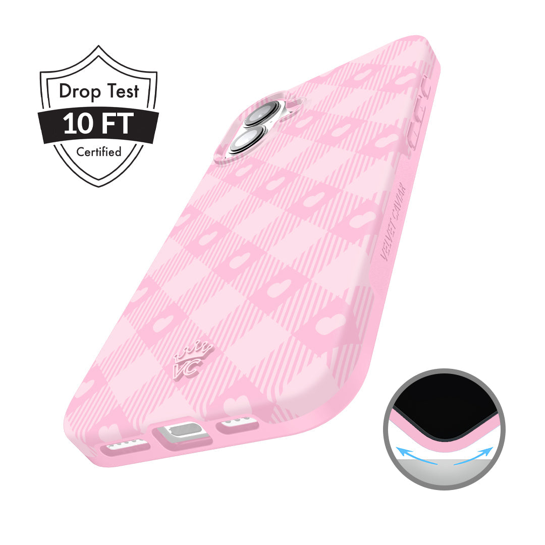 Dolly Pink Gingham iPhone Case
