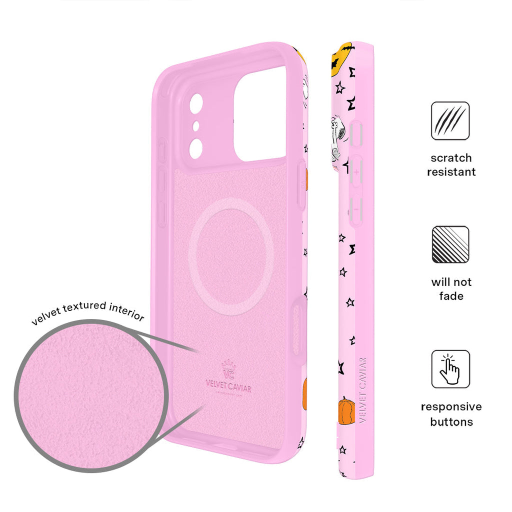 Snoopy Pink Pumpkins iPhone Case