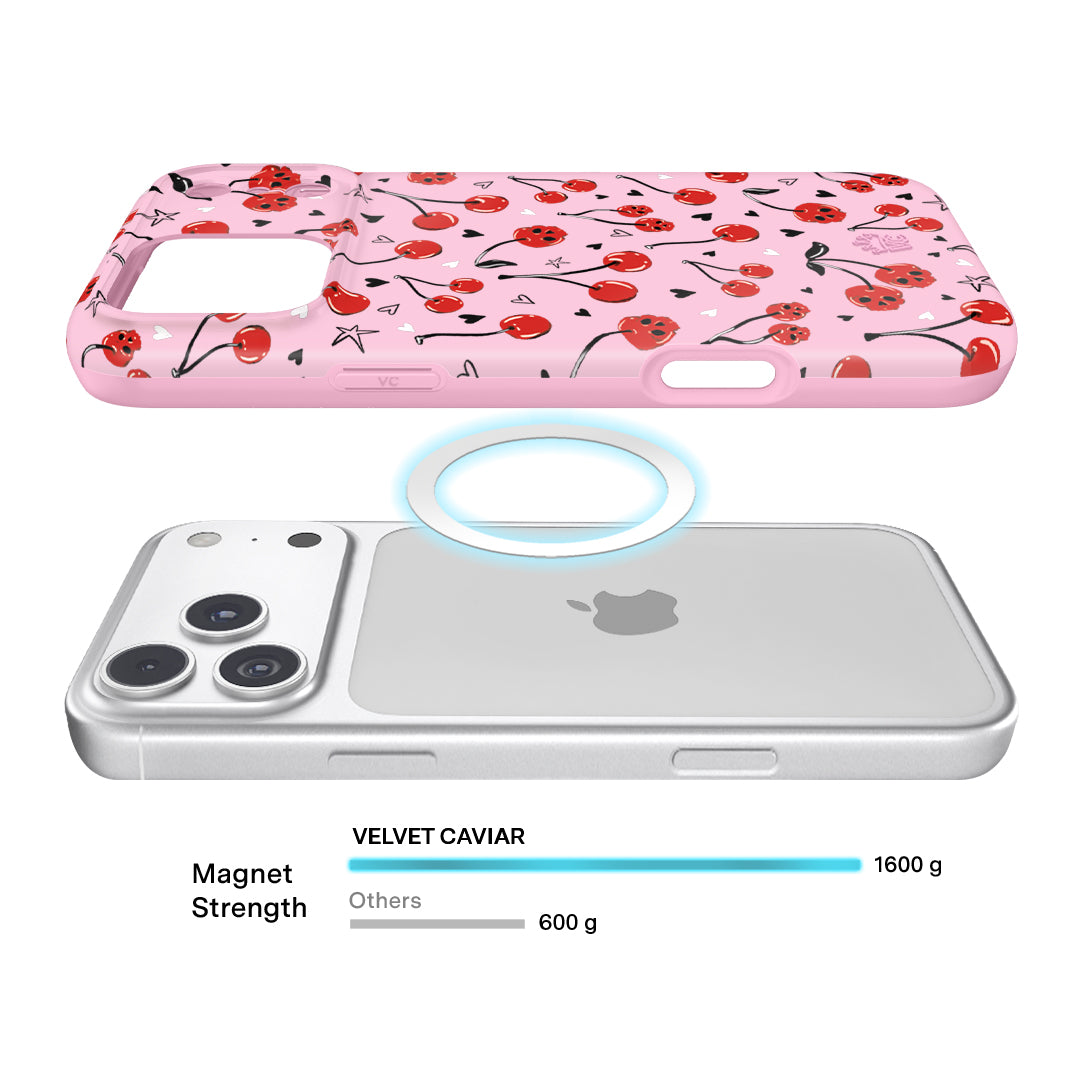 Sour Cherry Skulls iPhone Case