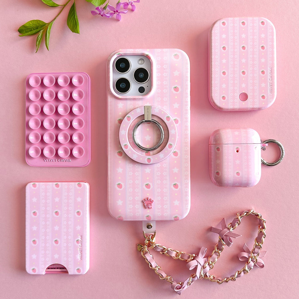 Strawberry Macaron MagSafe Battery Power Pack