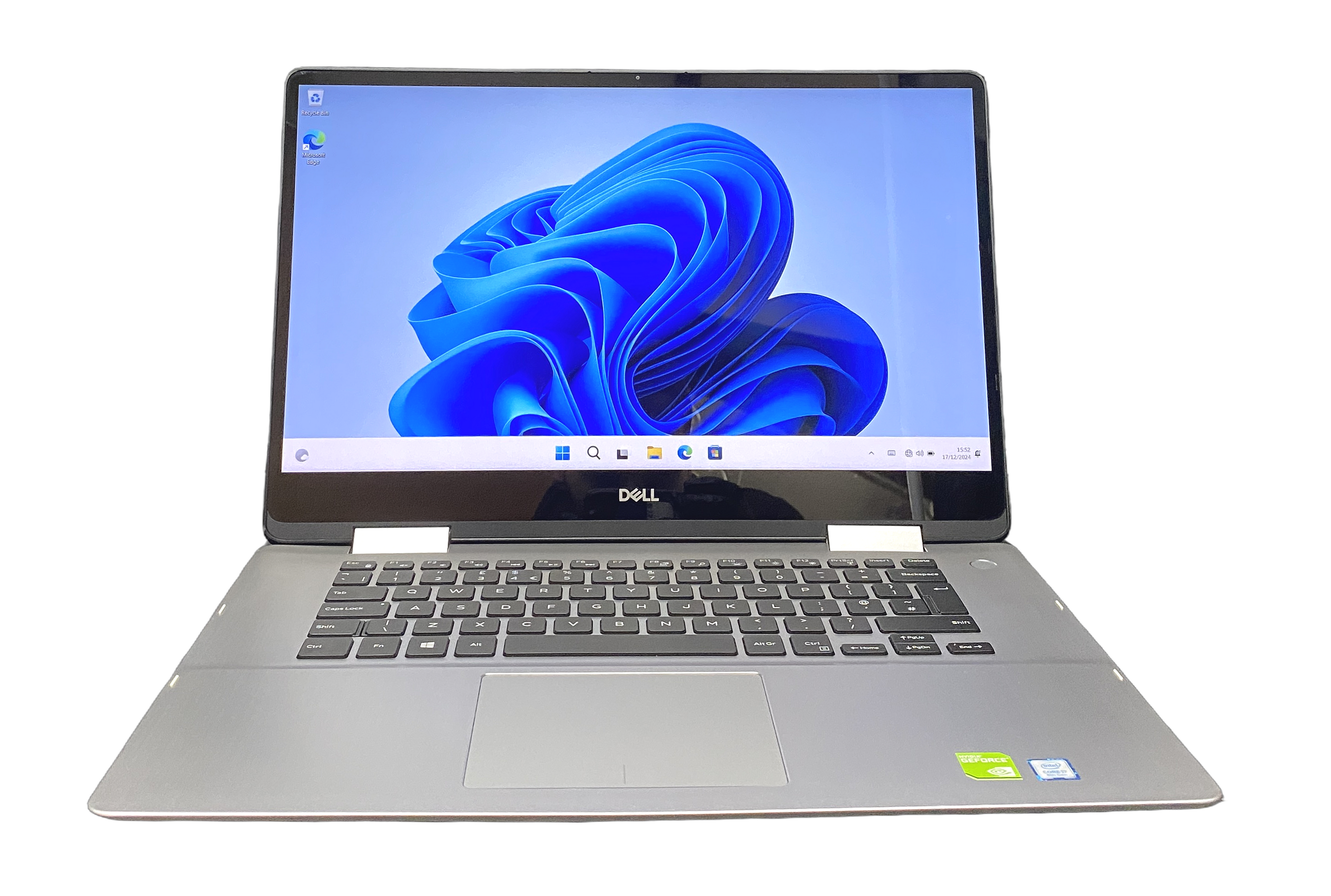 Dell Inspiron 7586 Laptop, 15.6" 4K Core i7 8th Gen, 16GB RAM, 256GB SSD, Windows 11 (Grade C)
