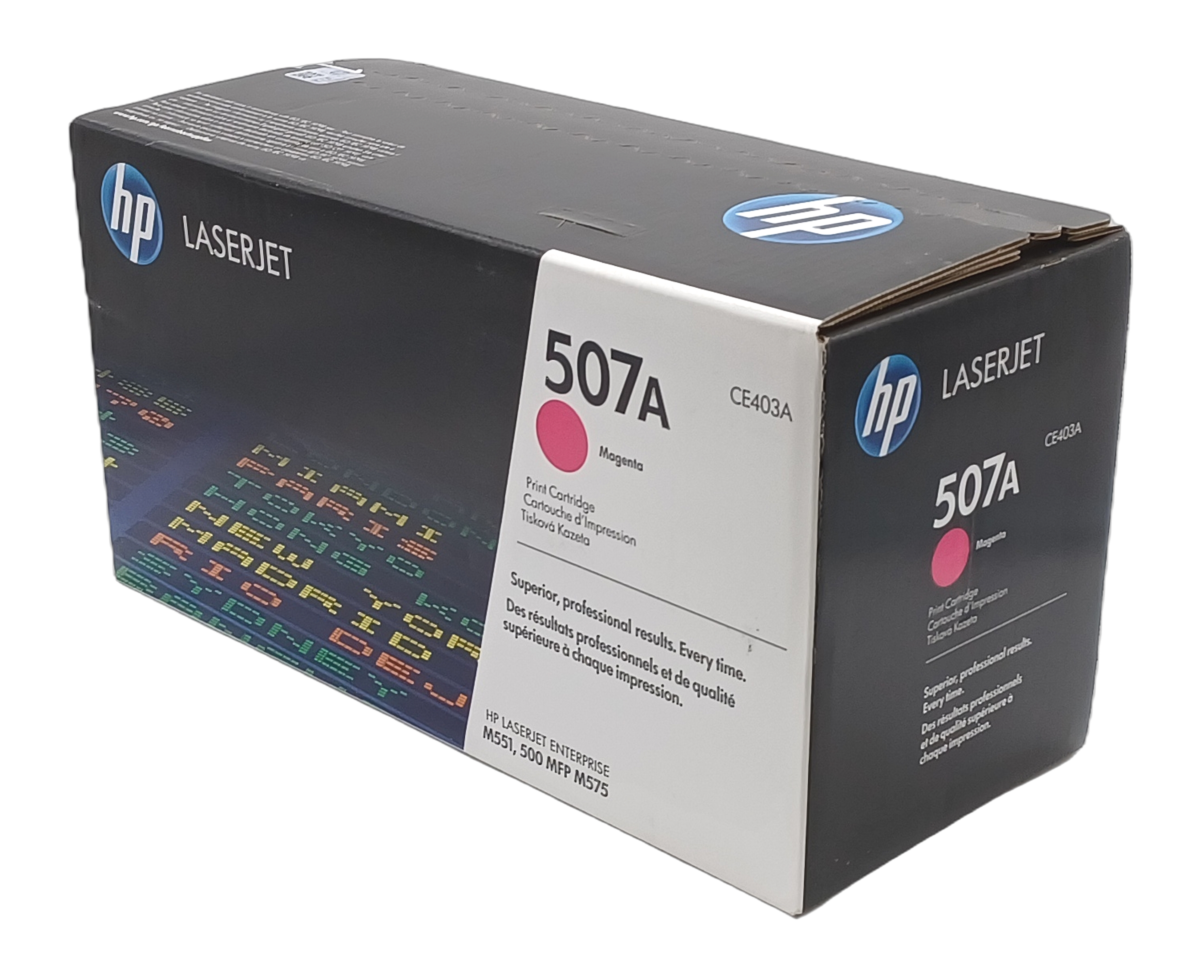 Genuine HP CE403A Magenta Laser Toner Cartidge 507A, Departures Livery