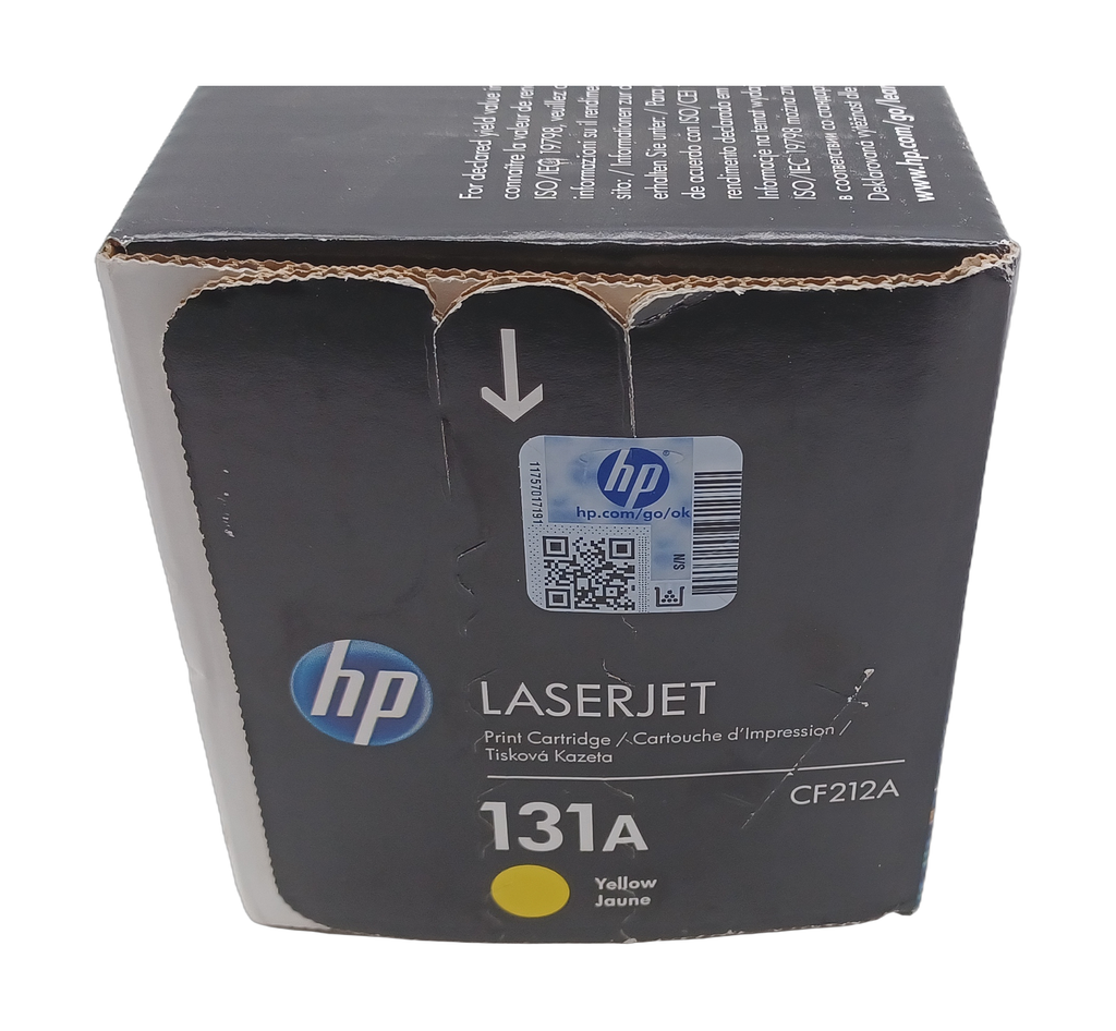 Genuine HP CF212A Yellow Laser Toner Cartidge 131A, Departures Livery