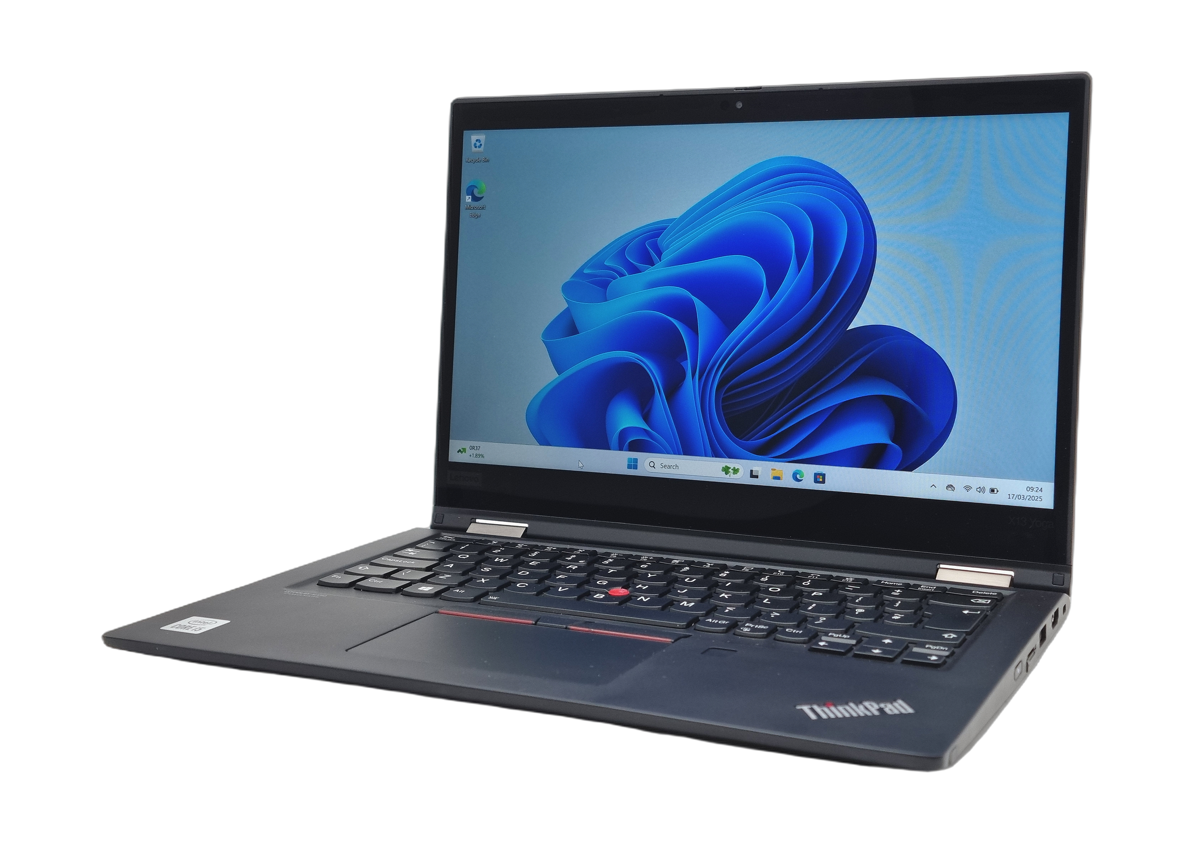 Lenovo ThinkPad X13 Yoga Laptop, 13.3" i5 10th Gen, 8GB RAM, 256GB SSD, Win 11