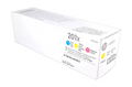 Genuine HP CF402X Yellow High-Yield Toner Cartridge 201X, Plain Box