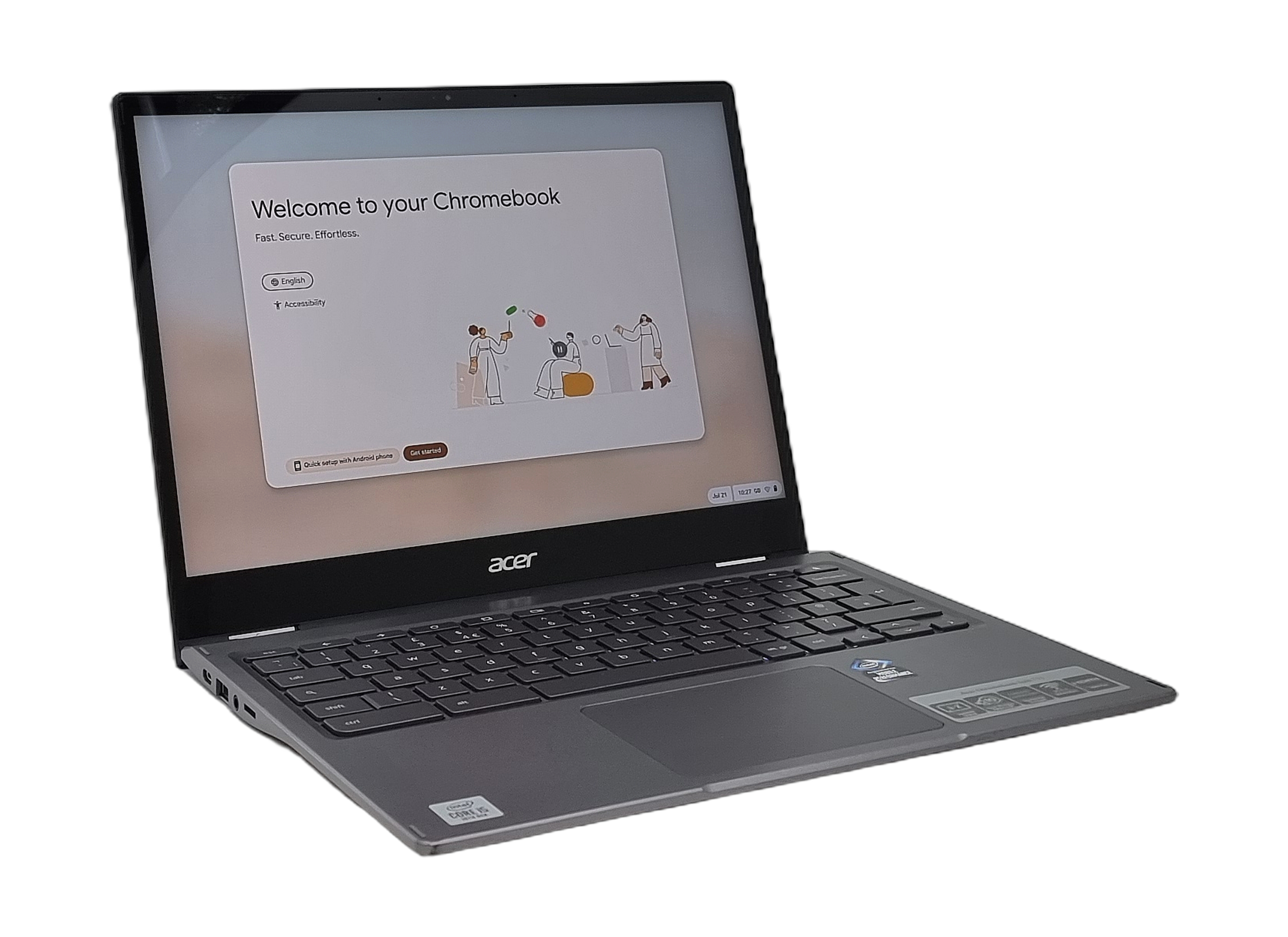 Acer Chromebook Spin 713 2-in-1 Laptop, 13" Core i5 10th Gen, 8GB RAM, 128GB SSD