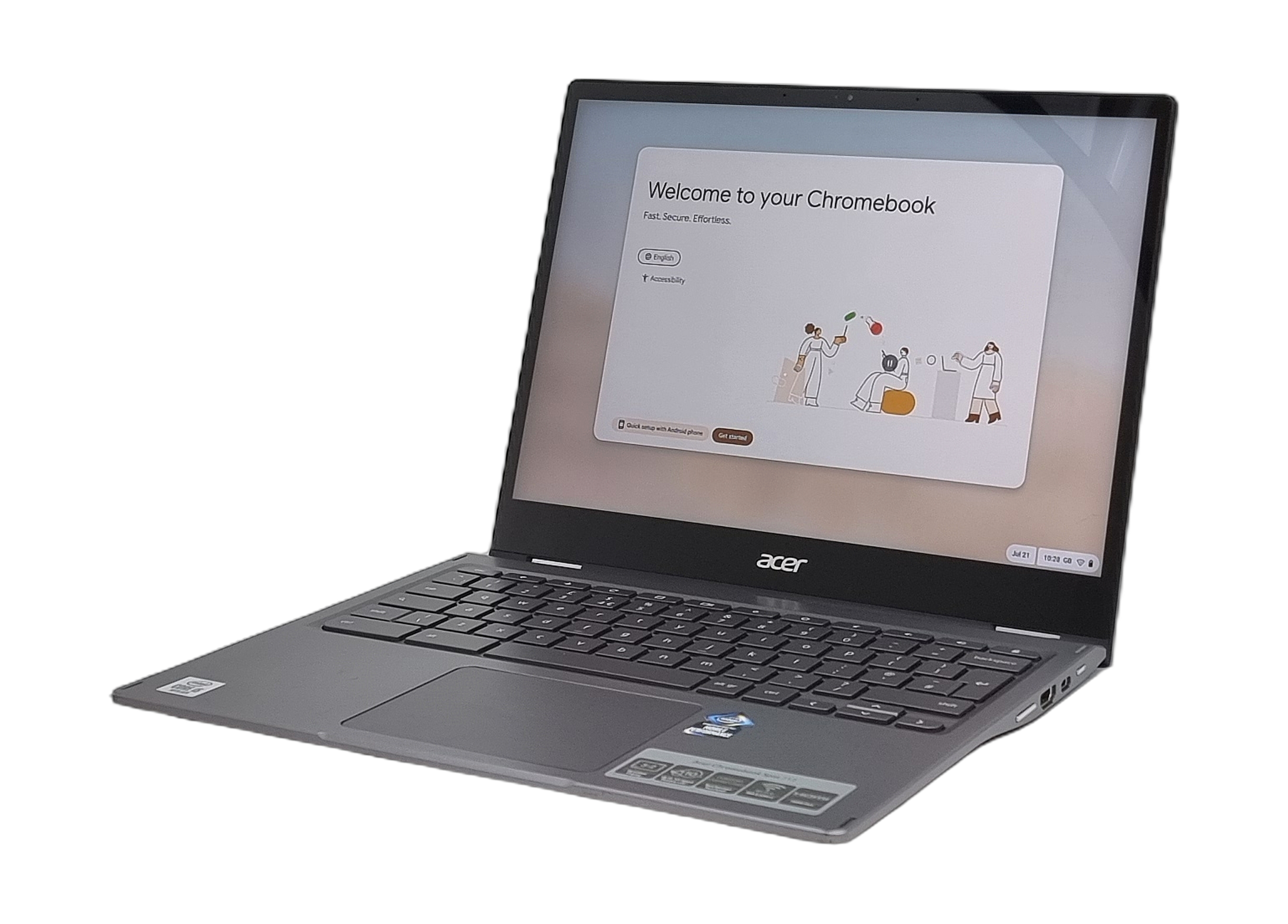 Acer Chromebook Spin 713 2-in-1 Laptop, 13" Core i5 10th Gen, 8GB RAM, 128GB SSD