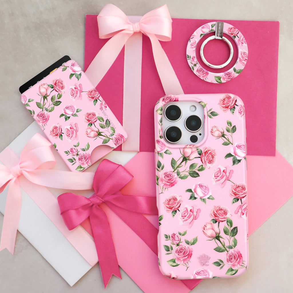 Baby Pink Roses MagSafe Wallet