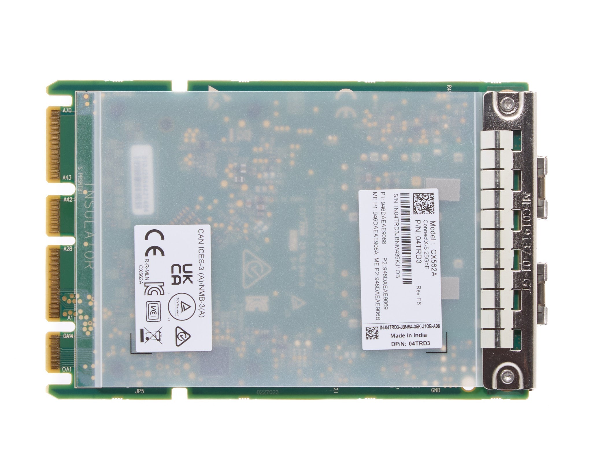 Dell Mellanox CX562A ConnectX-5 Dual Port 25GB SFP28 OCP 3.0