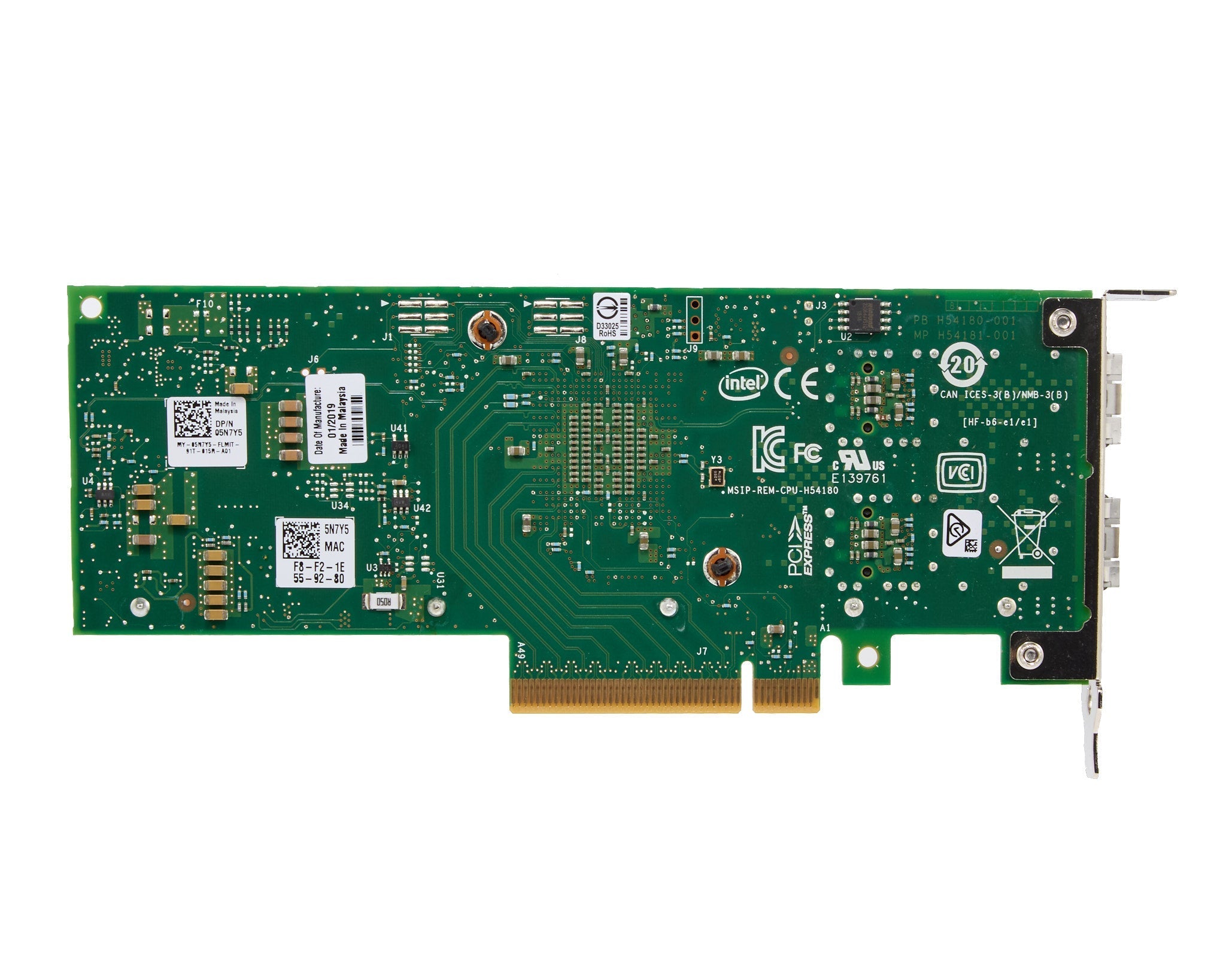 Dell Intel X710-DA2 Dual Port 10GB SFP+ CNA Low Profile