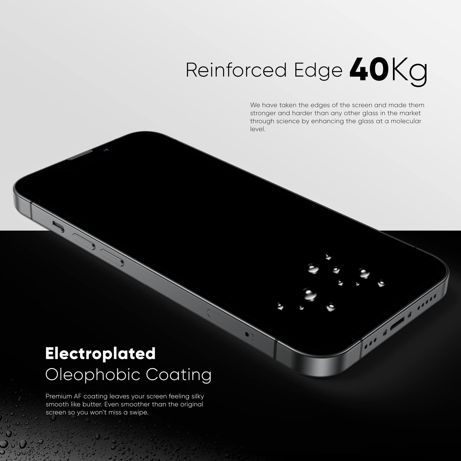 NanoArmour ONETIME MAX Privacy Infinity Edge – iPhone 15 Series