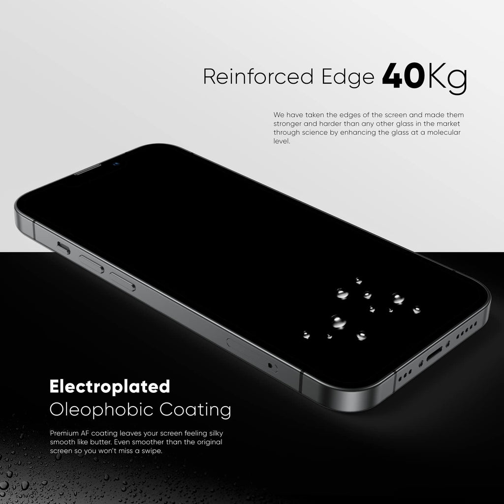 NanoArmour ONETIME PRO Privacy Anti Reflective 3D Infinity Edge – iPhone 16 / 15 Series