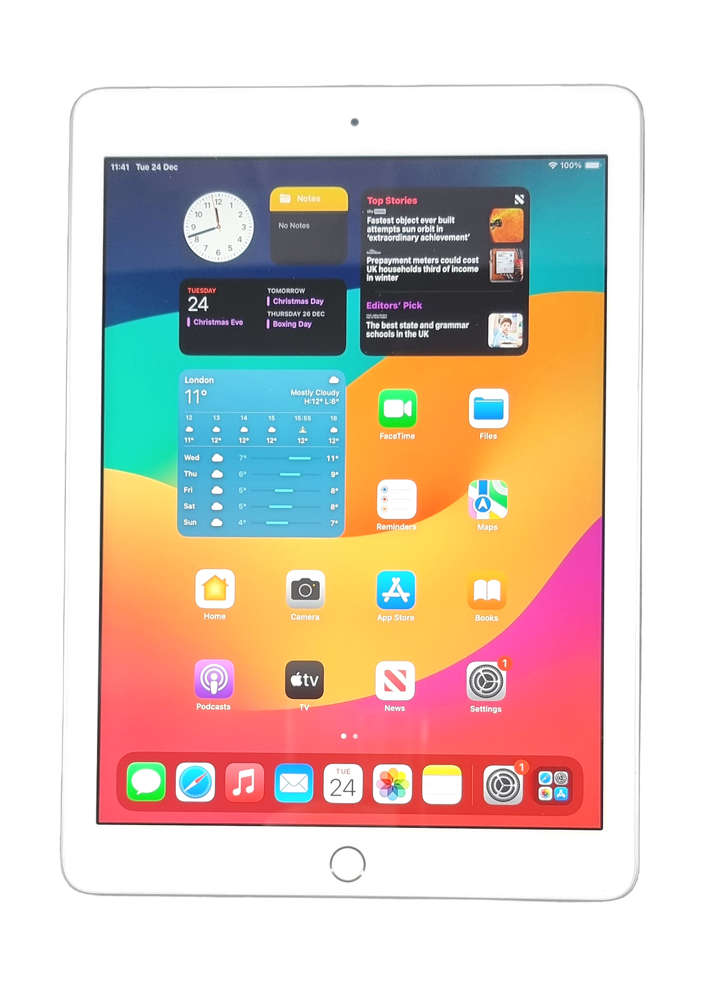 Apple iPad 6th Generation Tablet, 32GB, WiFi + GSM, Unlocked, Silver, A1954