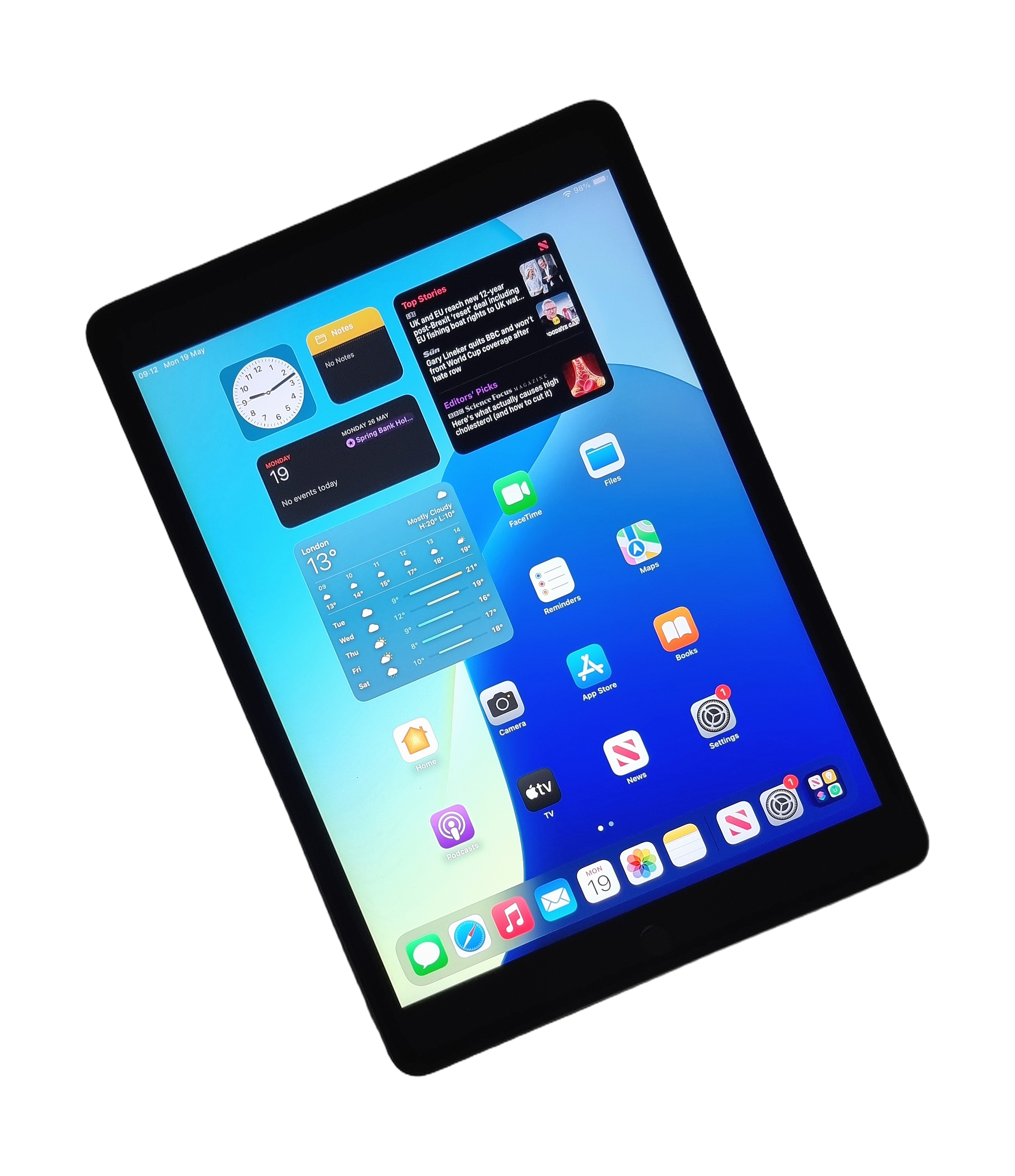 Apple iPad 7th Generation Tablet, 128GB, WiFi, Space Grey, A2197