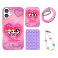 The Powerpuff Girls Airbrush Hearts iPhone Bundle Set - Grip