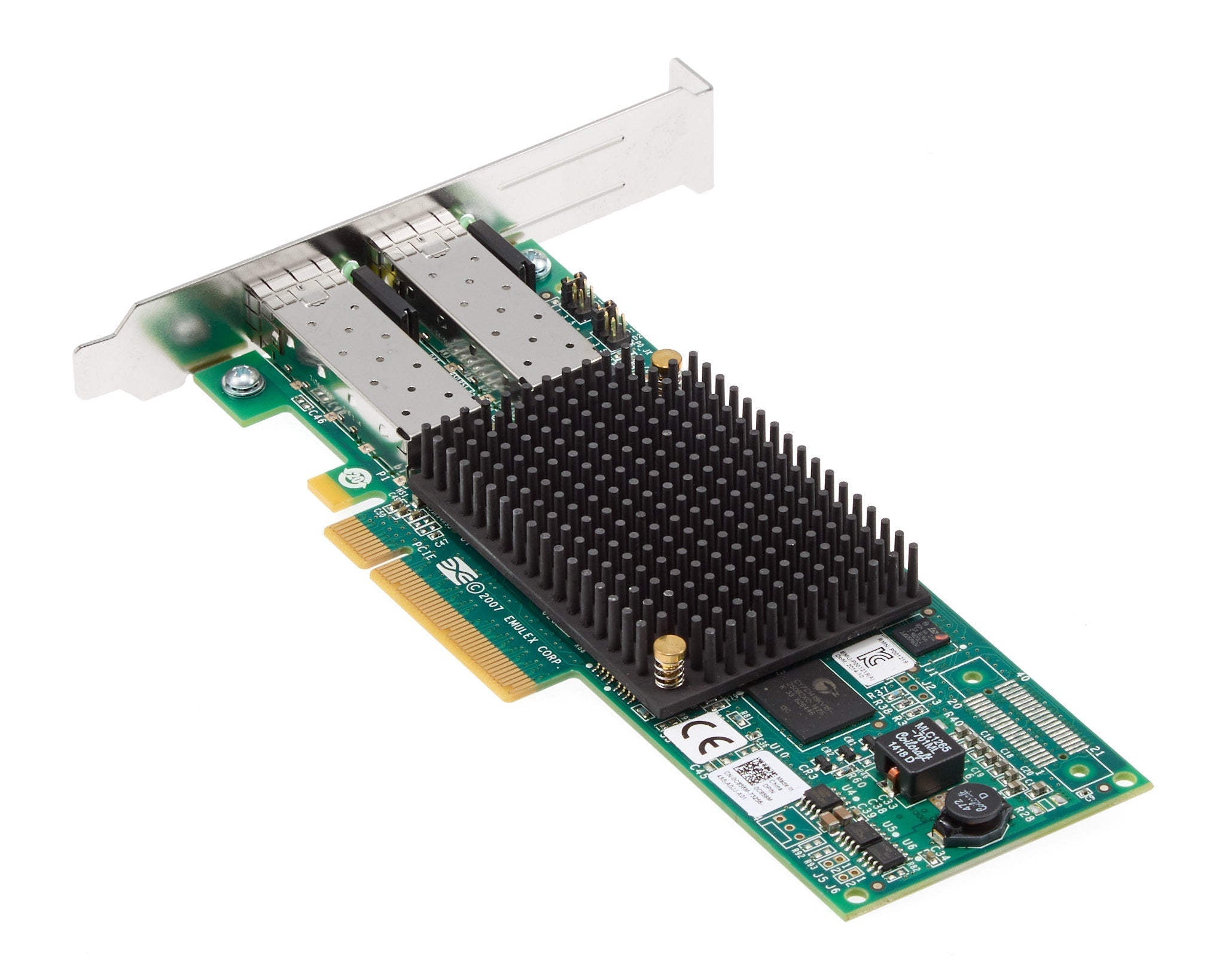 Dell Emulex LPE12002-E Dual Port 8GB Fiber Channel SFP+ HBA Full Height