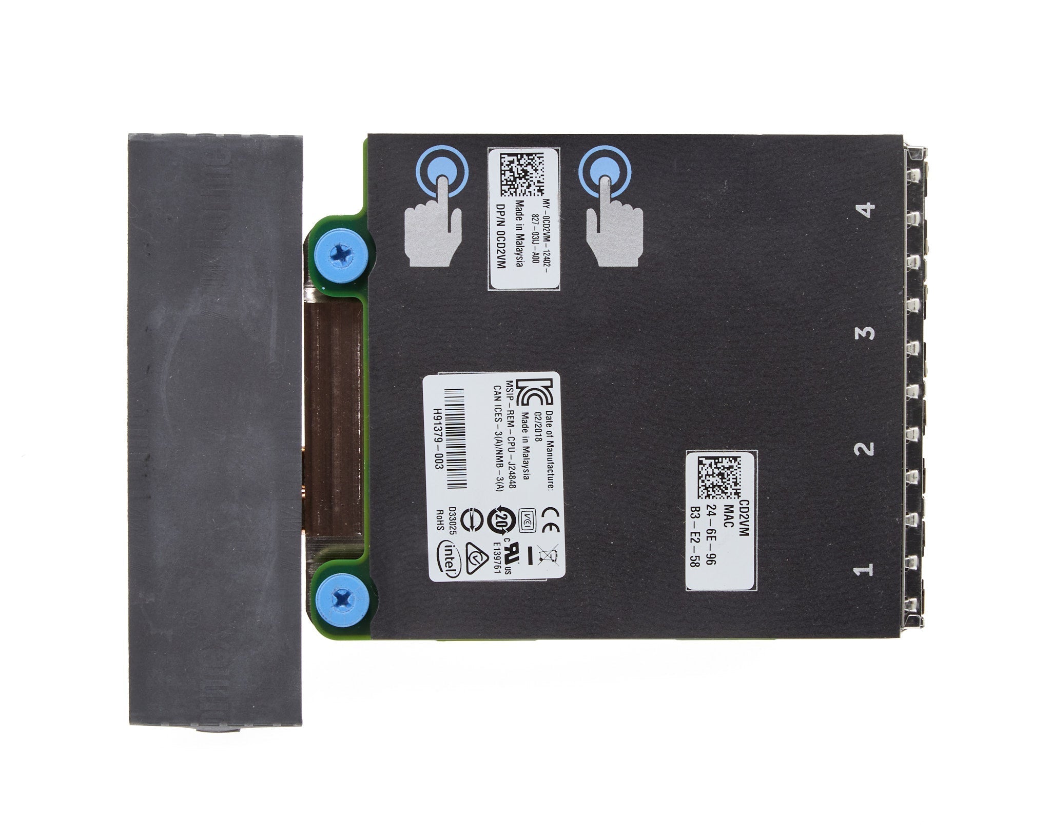 Dell Intel X550 Dual Port 10GB RJ45 & I350 Dual Port 1GB RJ45 rNDC