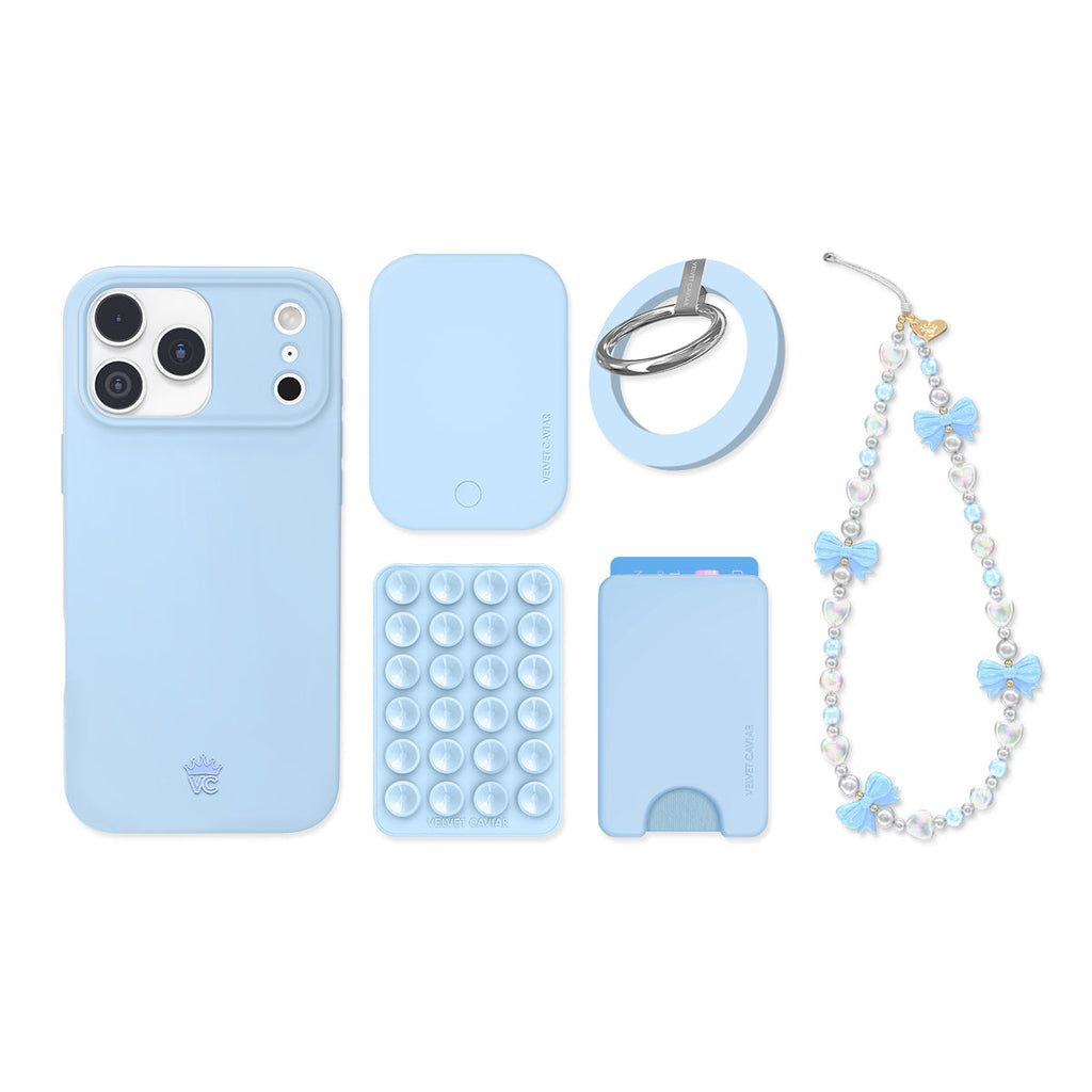 Cotton Candy Blue iPhone Bundle Set