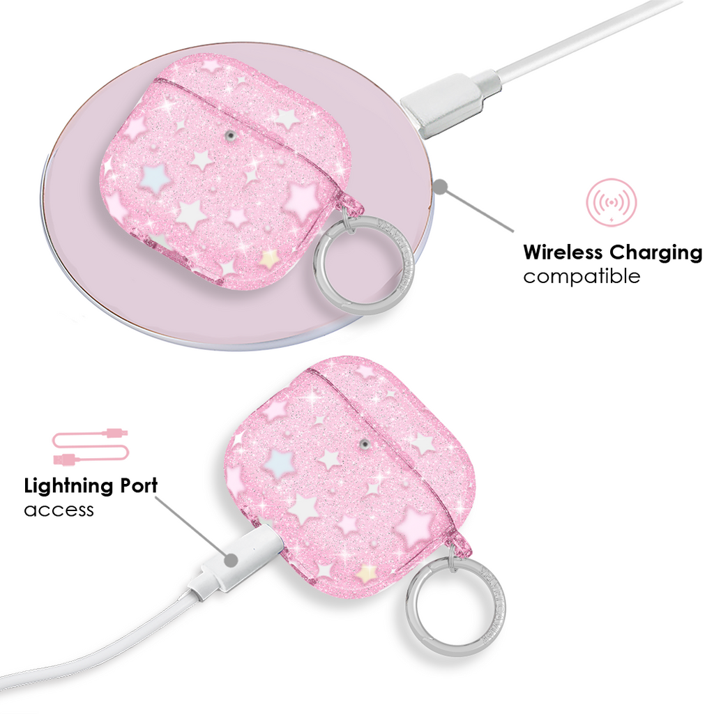 Falling Star Glitter AirPod Case