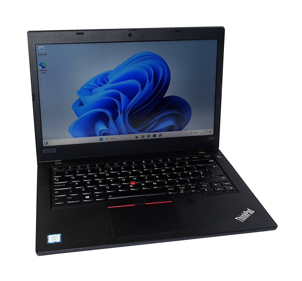 Lenovo ThinkPad L490 Laptop, 14" Core i5 8th Gen, 8GB RAM, 256GB SSD, Windows 11
