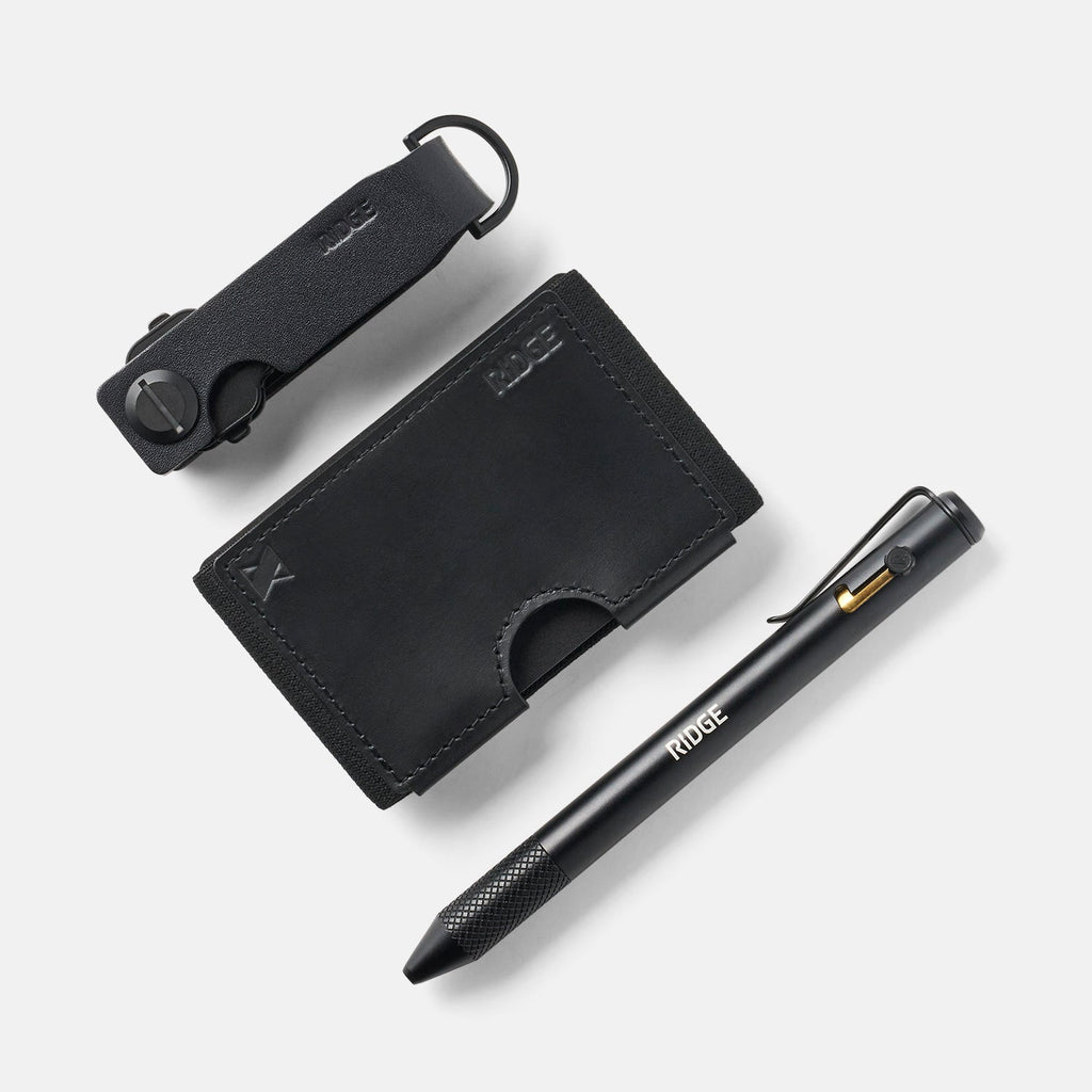 Daily Writer Kit - Biflex - MKBHD - Midnight Black Leather