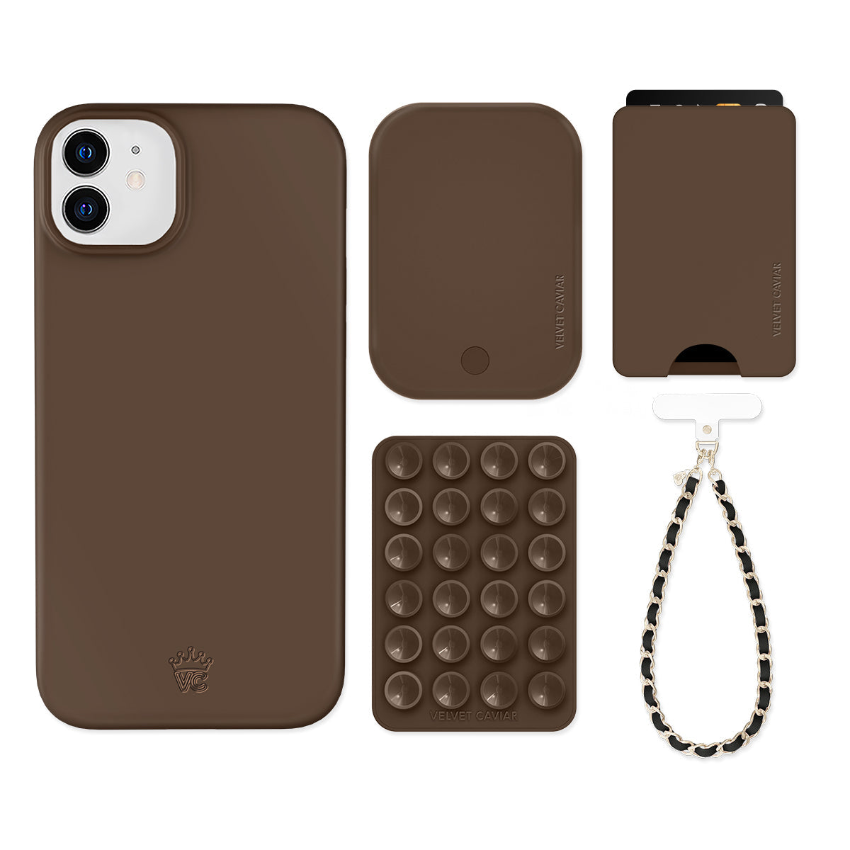 Espresso Brown iPhone Bundle Set - Wallet
