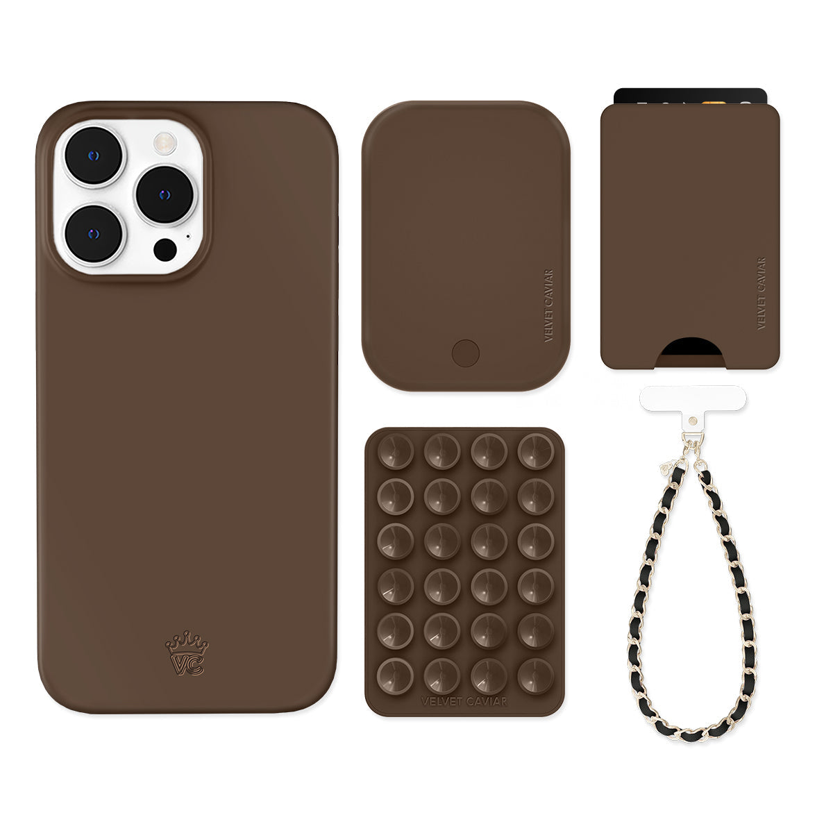 Espresso Brown iPhone Bundle Set - Wallet