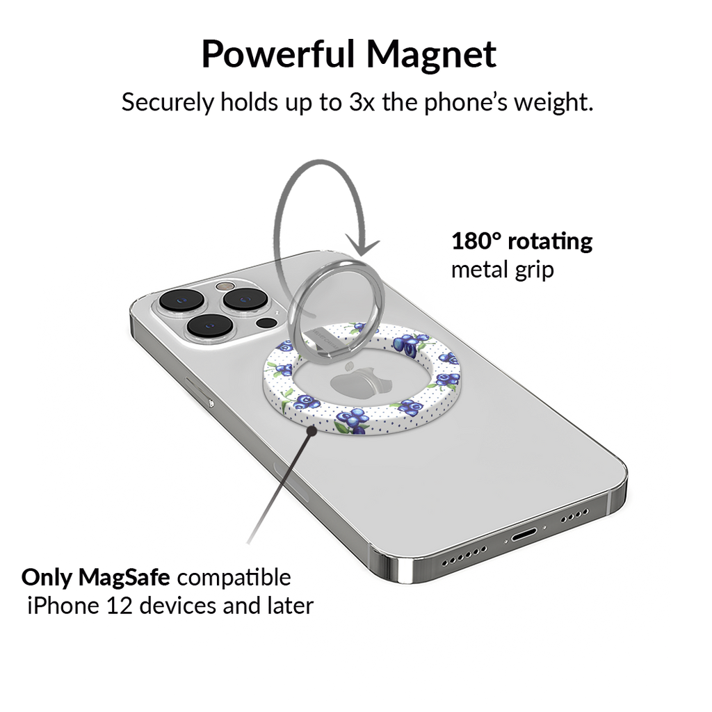 Blueberry Baby MagSafe Grip Ring
