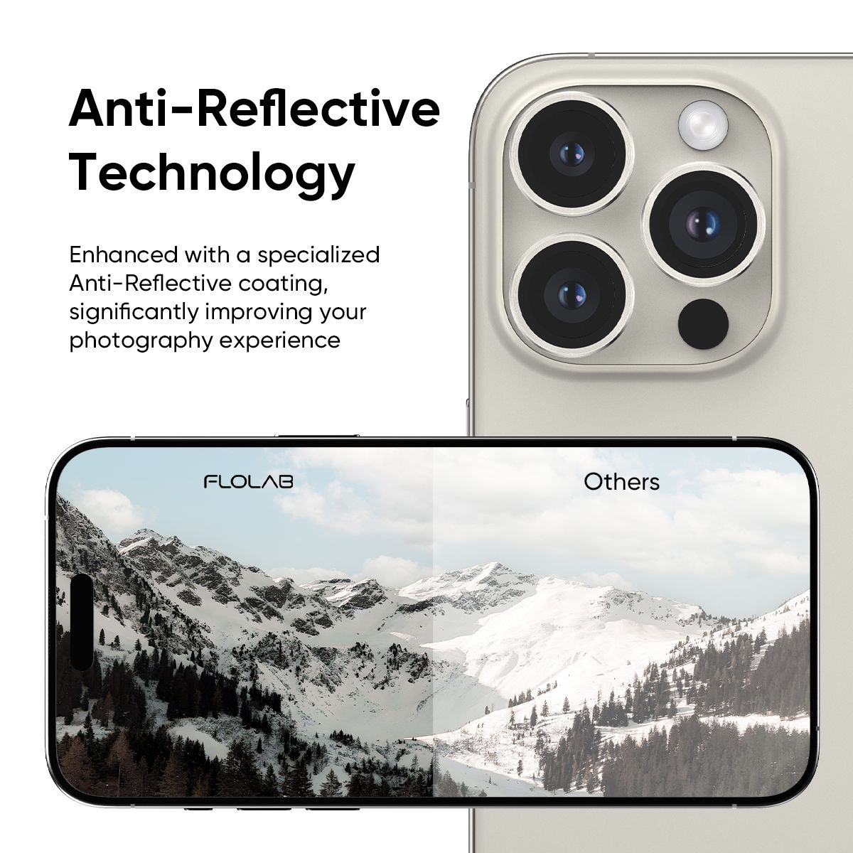 NanoArmour Camera Protector Anti Reflective – iPhone 16 Pro / Pro Max (4 Pro Colors)