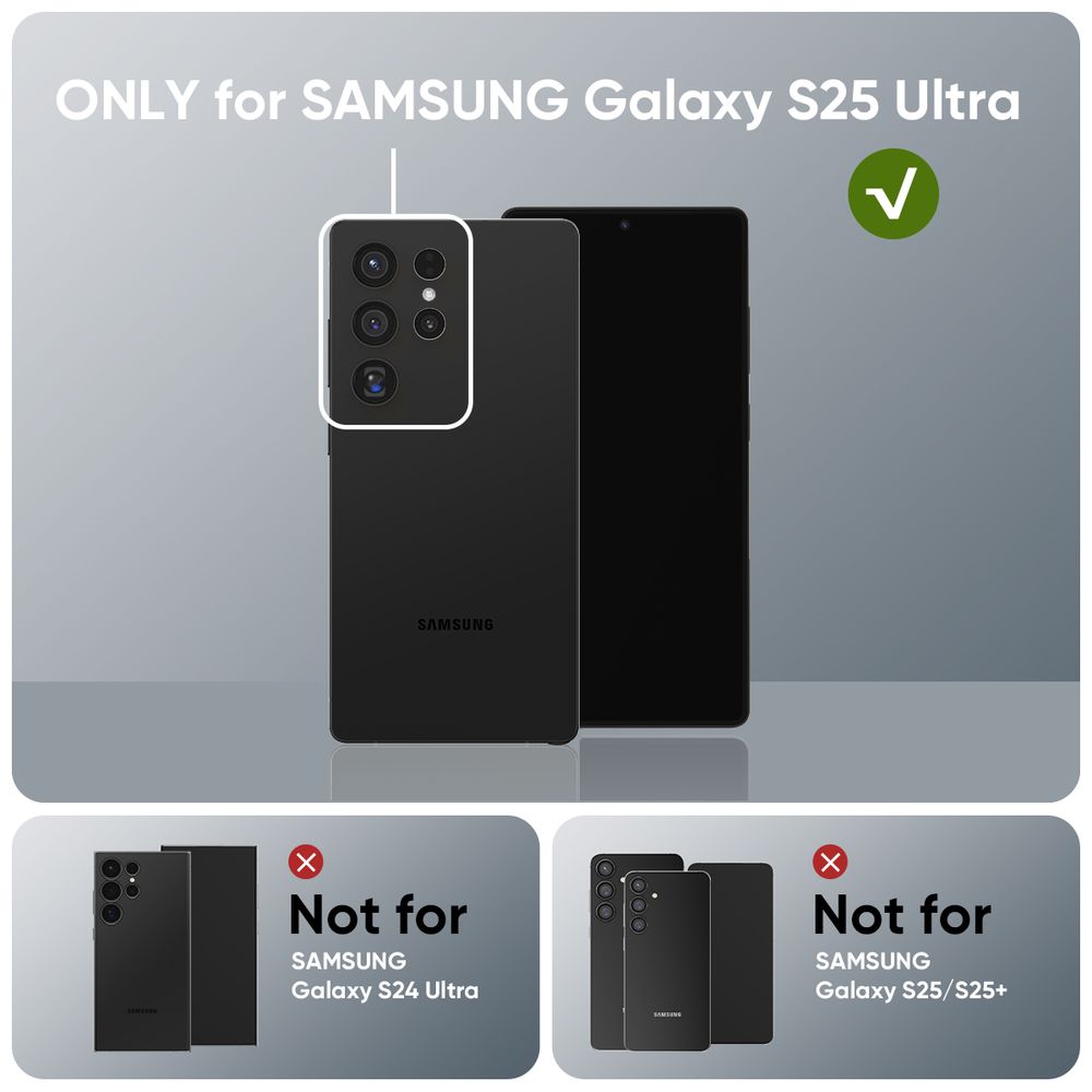 FLOLAB NanoArmour for Samsung Galaxy S25 Ultra Camera Lens Protector Anti Reflective Coating - 3 Color Options