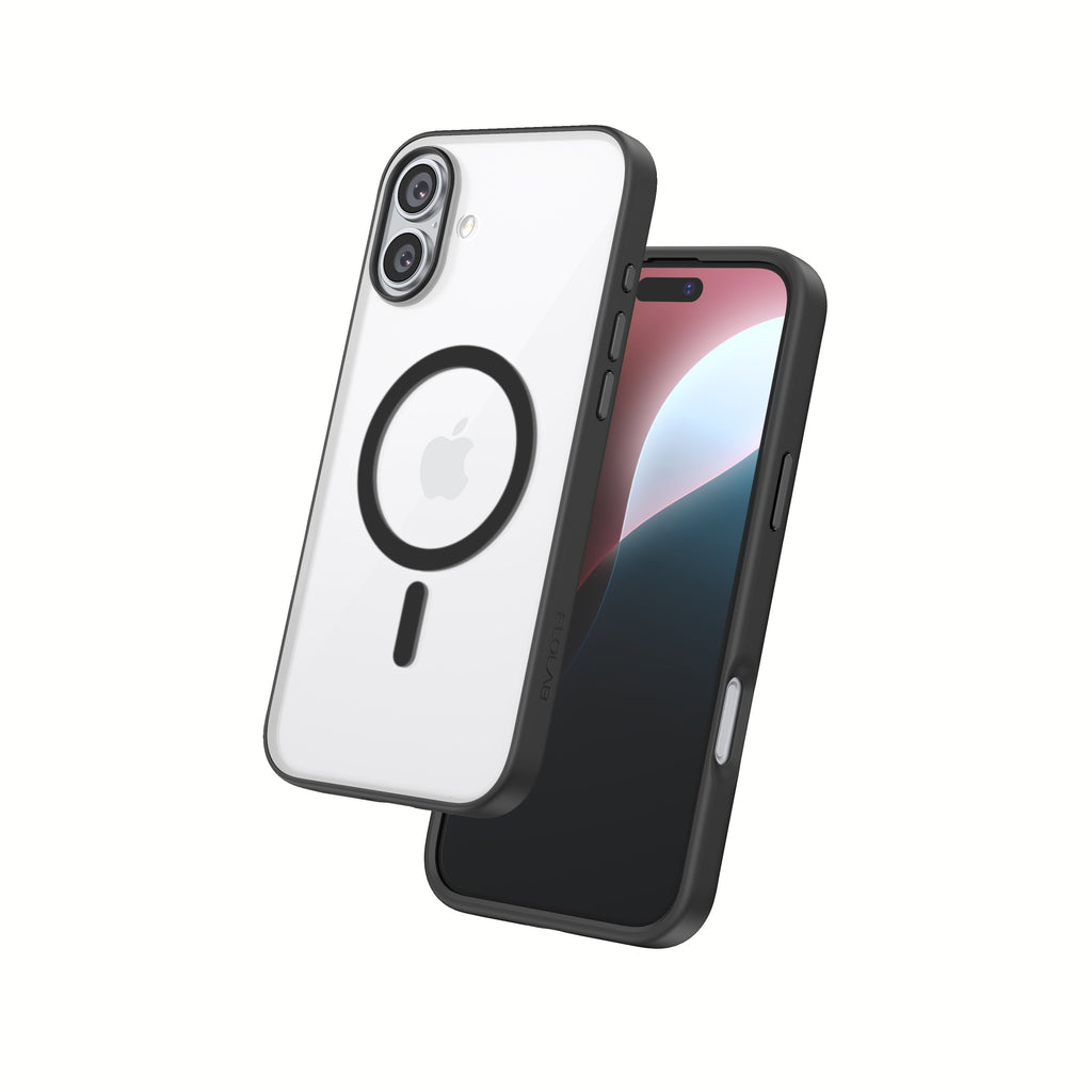 FLOLAB Surtect Tri-Fusion MagSafe Compatible Case – iPhone 16 Series (Black Frost)