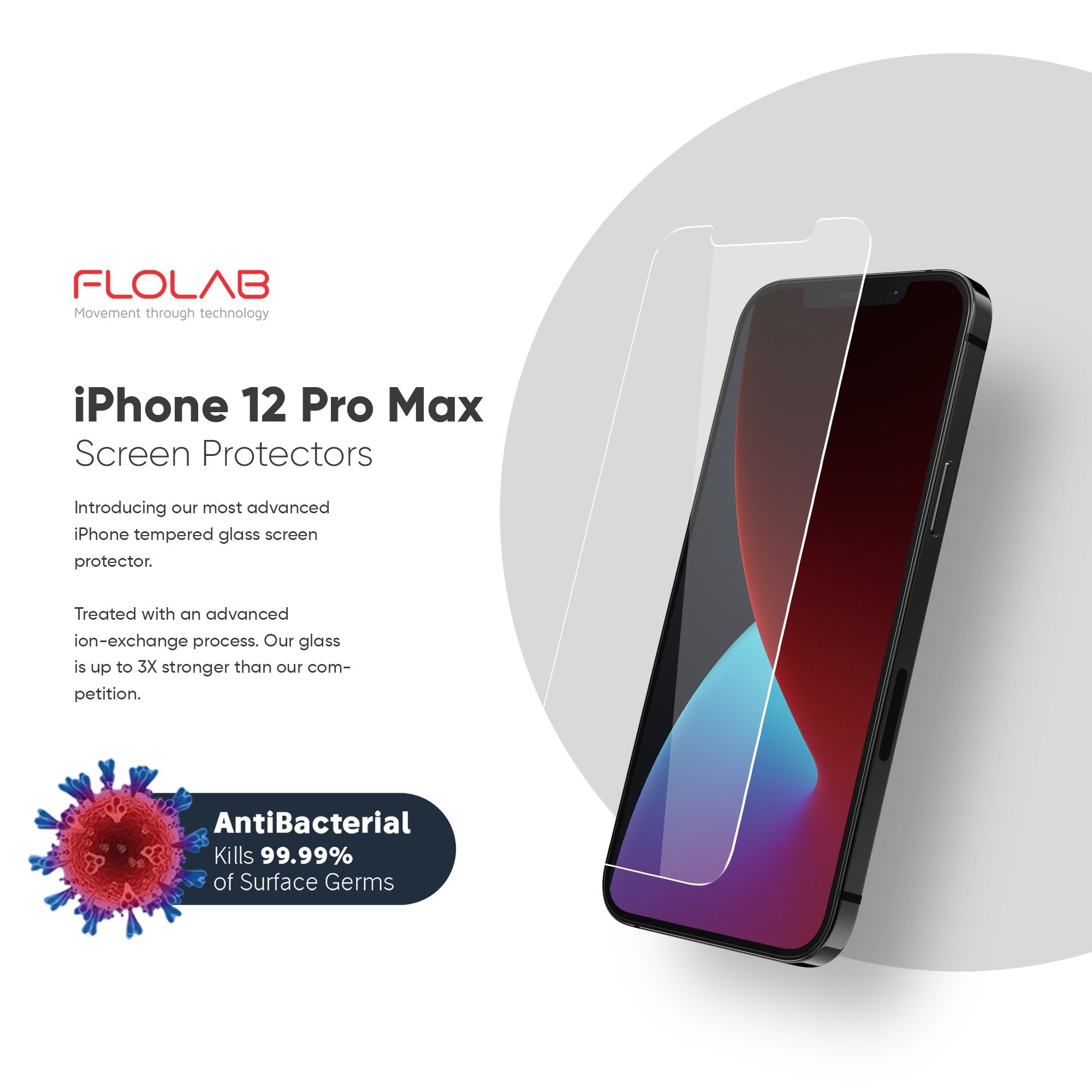 NanoArmour for iPhone 12 Pro Max Best Screen Protector Case Friendly