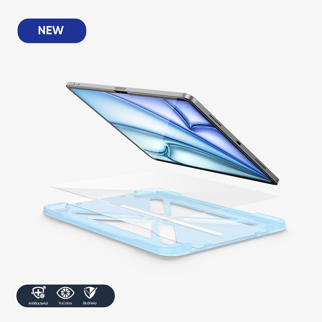 ONETIME NanoArmour 13-inch for iPad Air 6 Ultra Clear Screen Protector (2024-2025): Clear Blue Light Blocker, No Blue Tint, TruColor