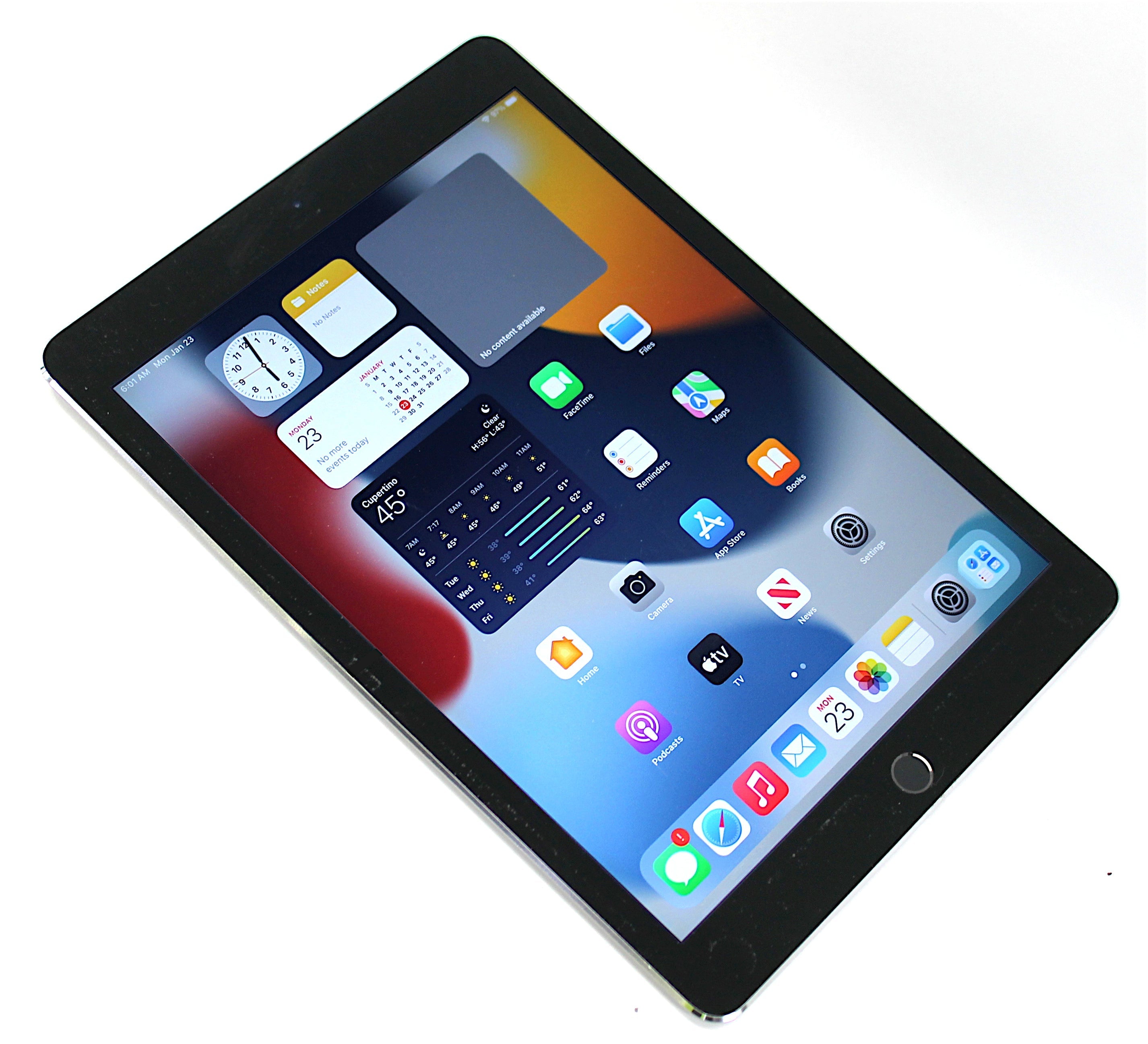 Apple iPad Air 2 Tablet, 16GB, Wi-Fi, Space Grey, A1566