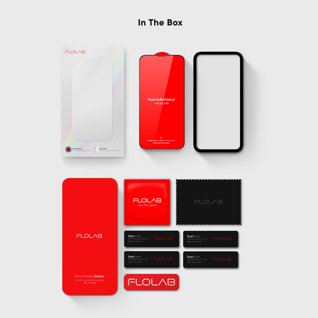 NanoArmour for iPhone 13 Screen Protector Anti-Dust Edge-to-Edge