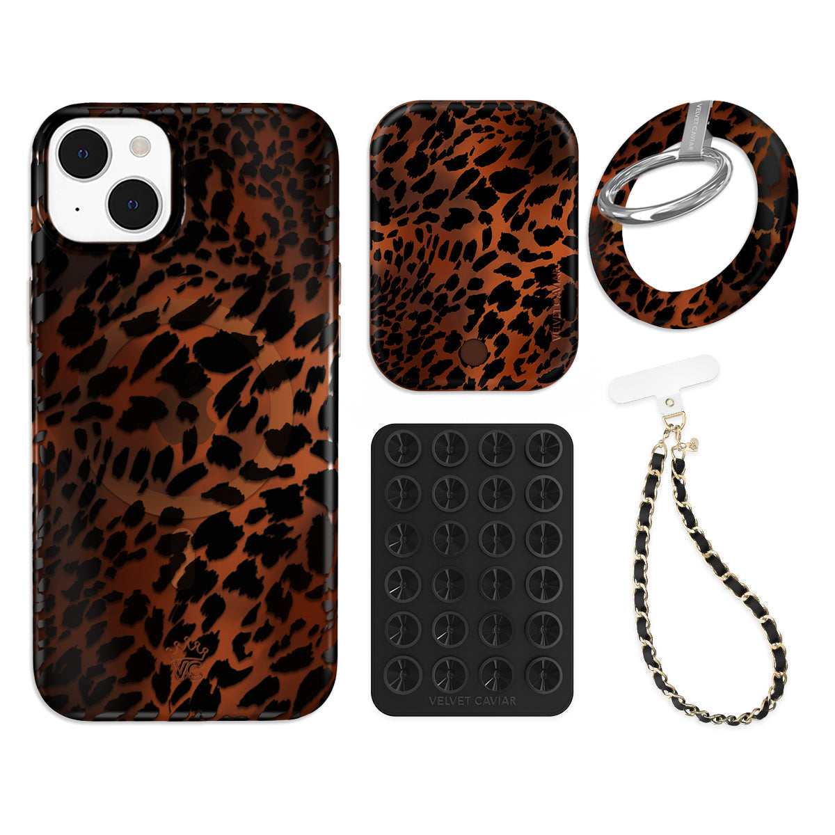 Leopard Tort iPhone Bundle Set - Grip