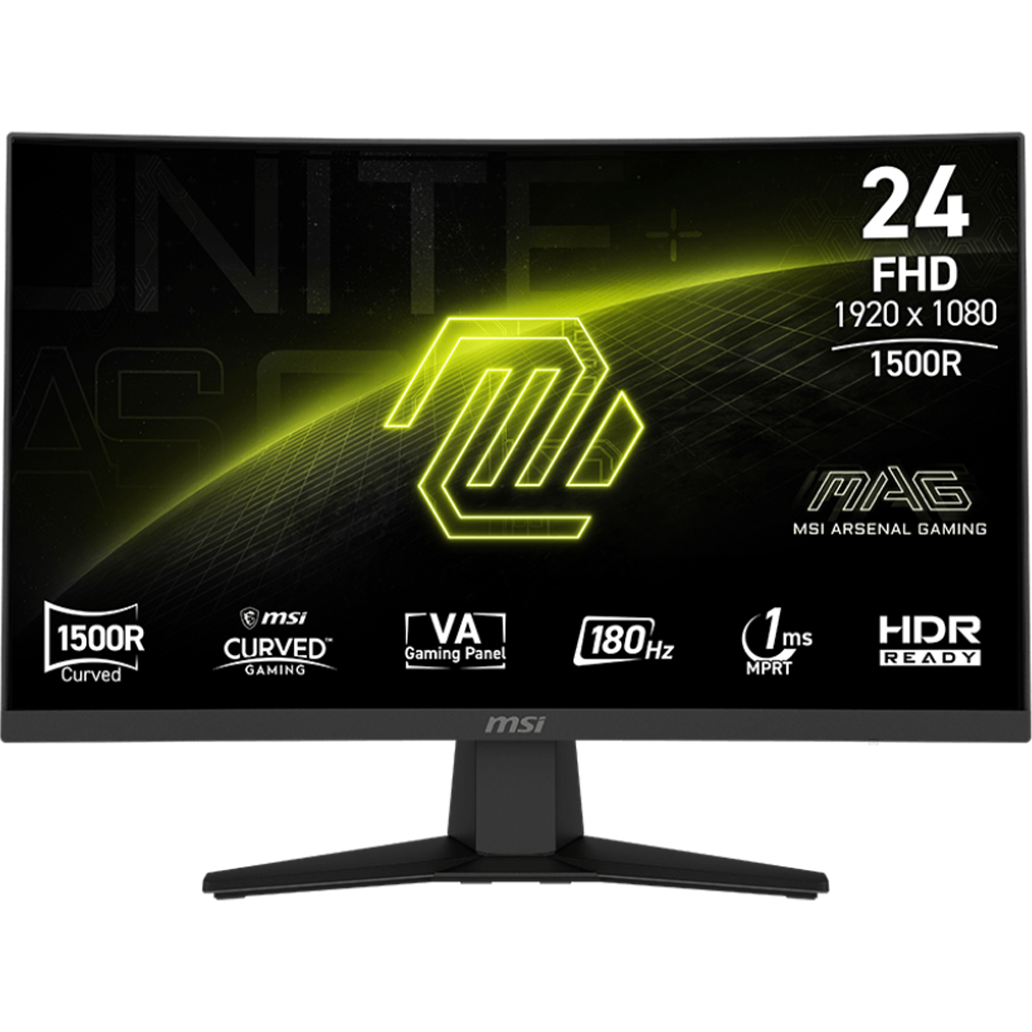 MSI MAG 244C - 24" FHD, 1920x1080, 180Hz, Gaming Monitor