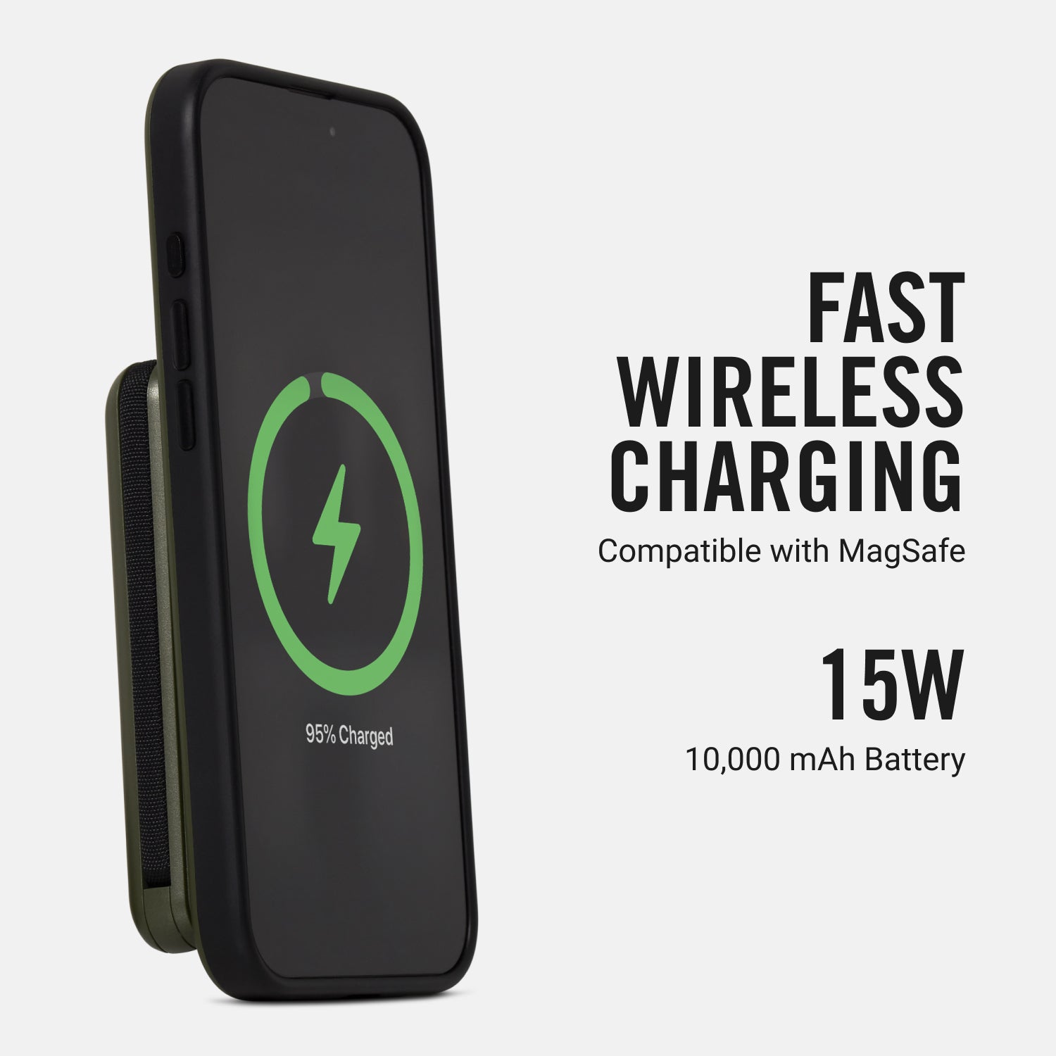 Magnetic Power Bank - Matte Olive