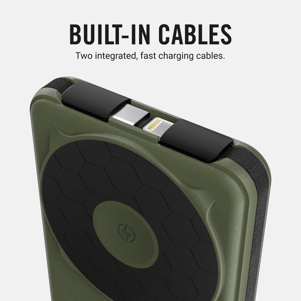 Magnetic Power Bank - Matte Olive