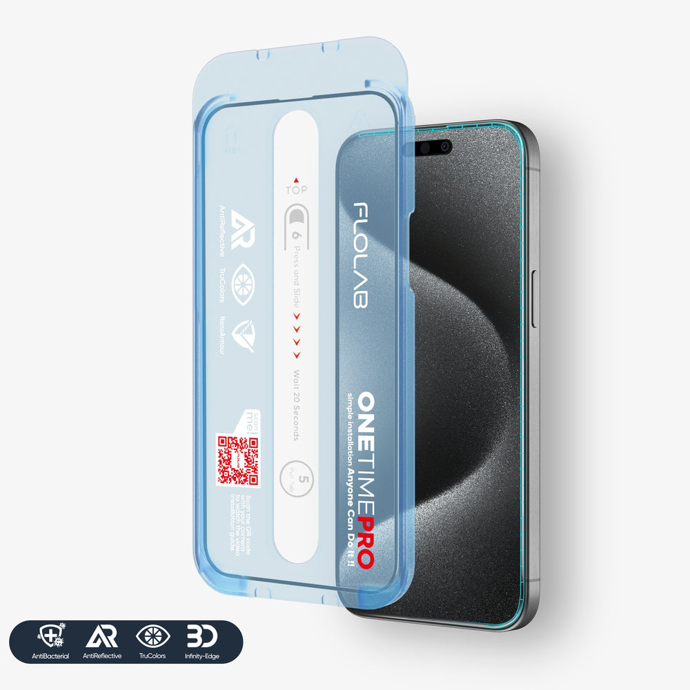 NanoArmour ONETIME PRO Anti Reflective PolarSpectra 3D Infinity Edge – iPhone 17 / 16 / 15 Series