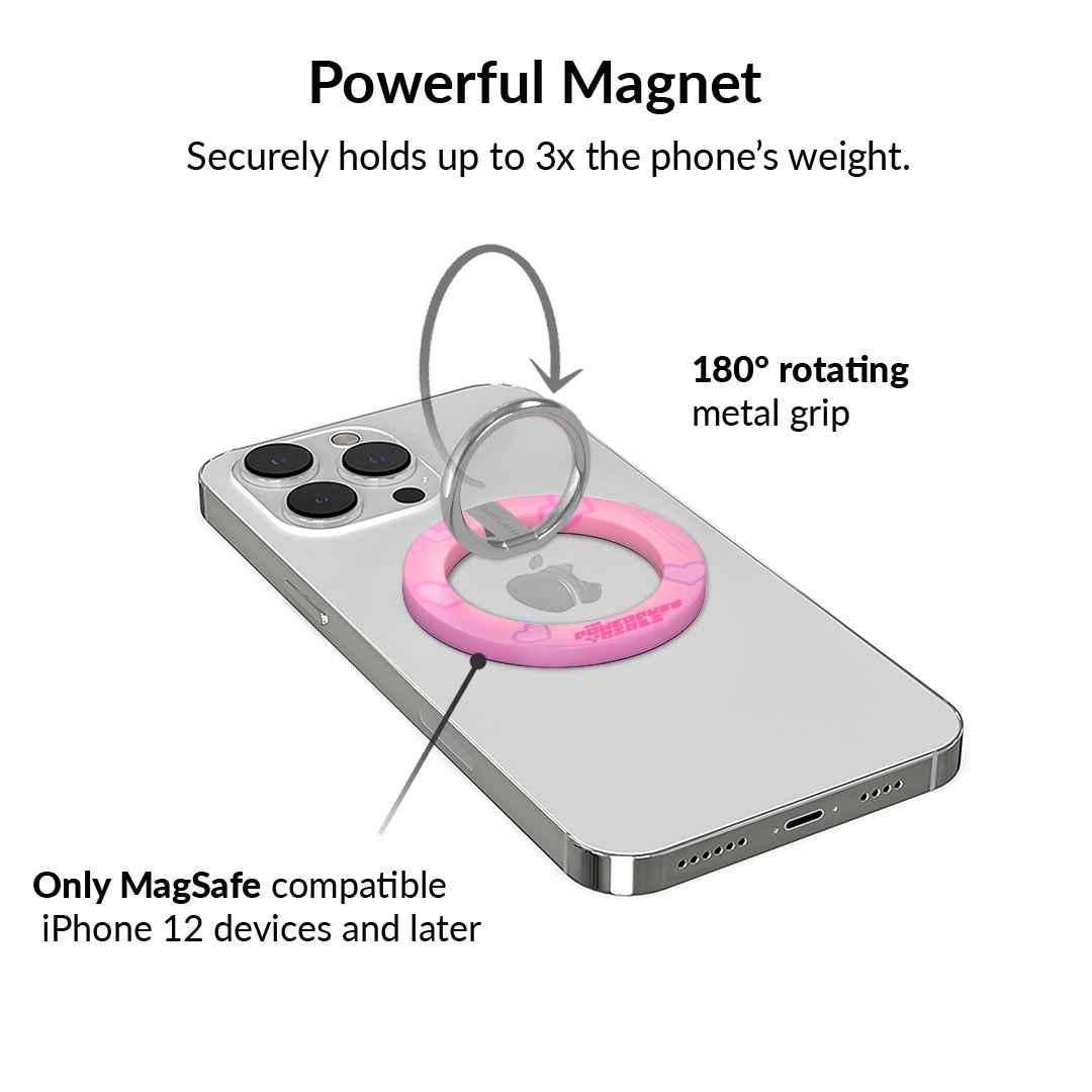 The Powerpuff Girls Airbrush Hearts MagSafe Grip Ring