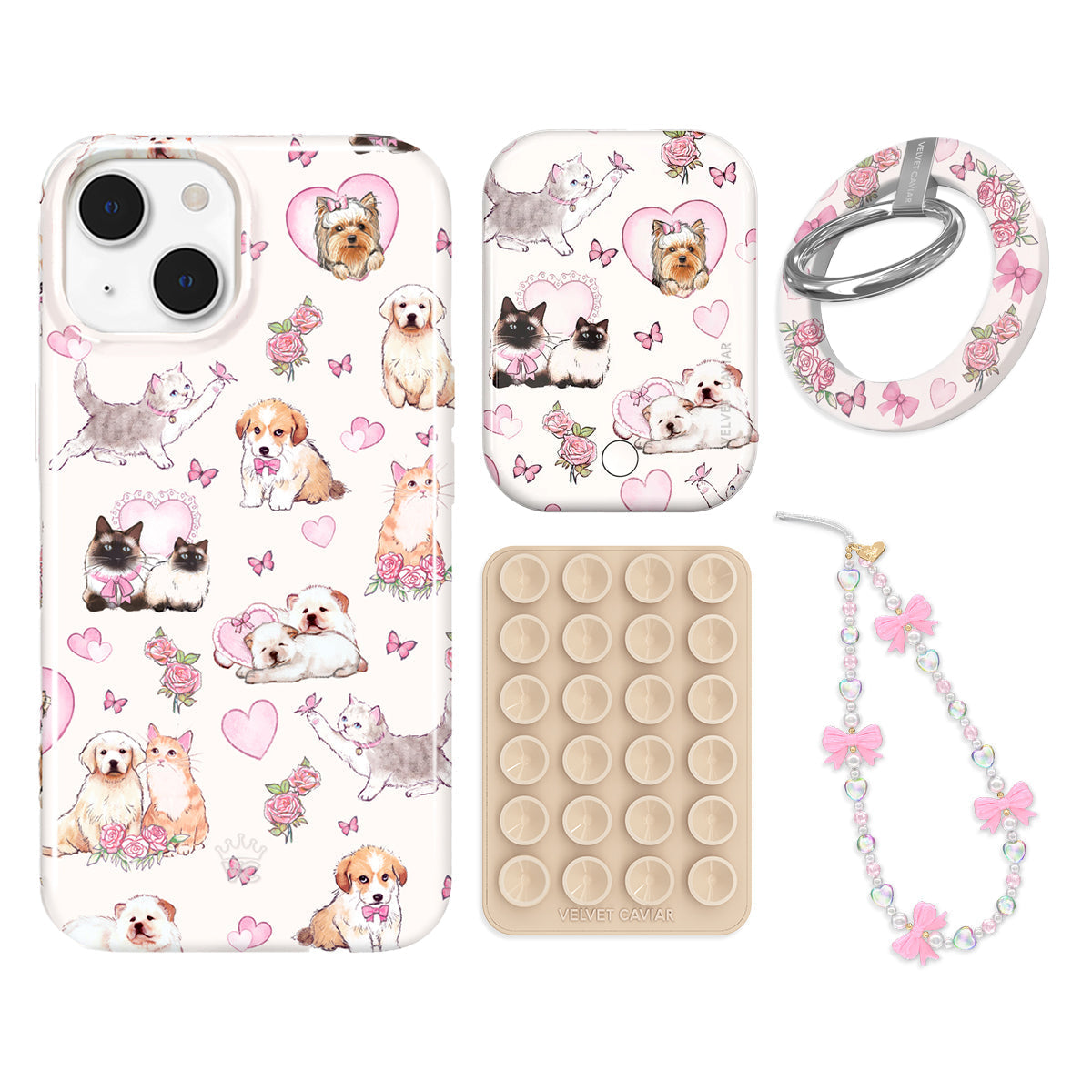 Puppies and Kittens iPhone Bundle Set - Grip